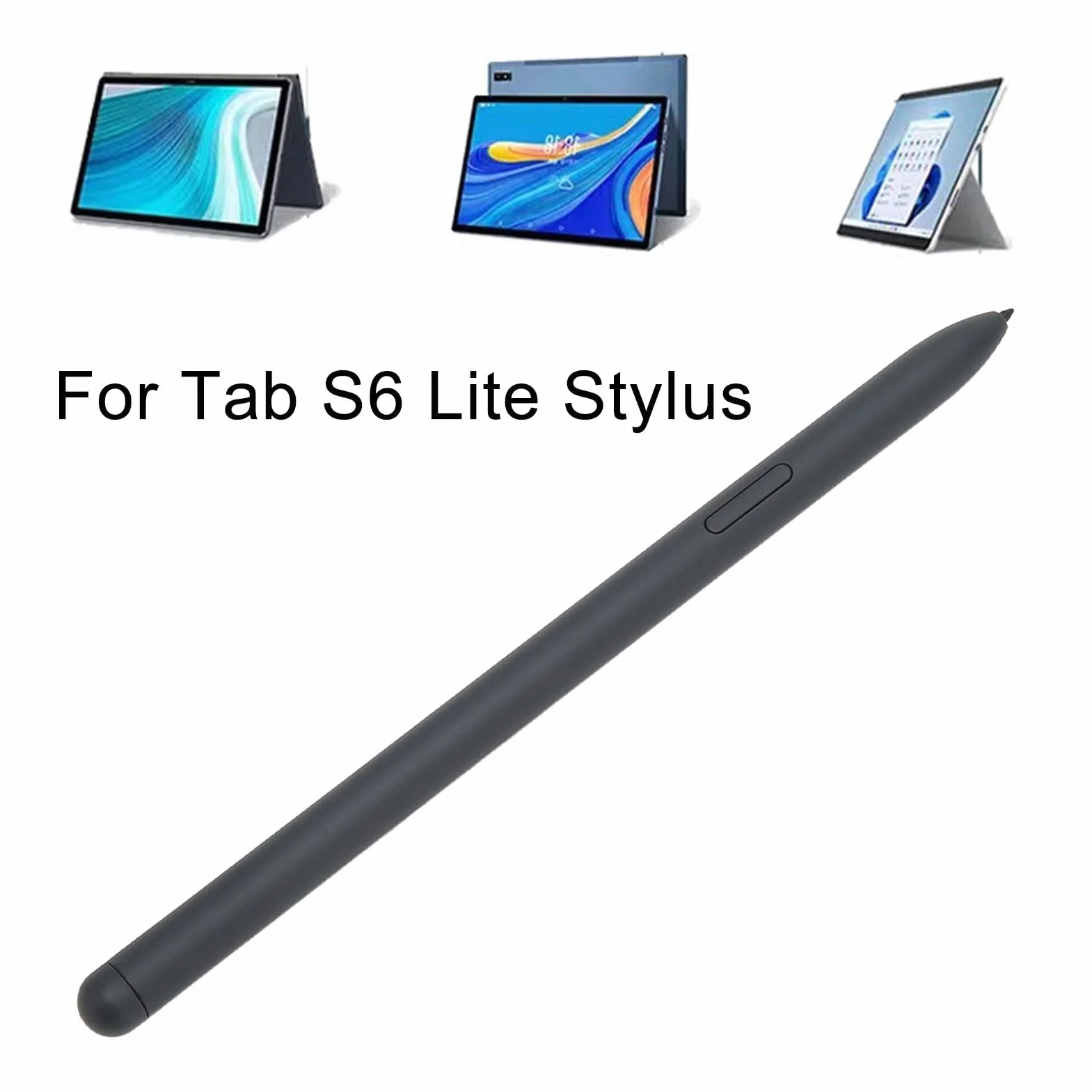 Stilo per Tab S6 Lite, Penna Stilo Elettronica, Penna Intelligente in Plastica Resistente Ad Alta sensibilità con 5 Punte di Ricambio per Tablet SM P610 SM P615 (Nero)