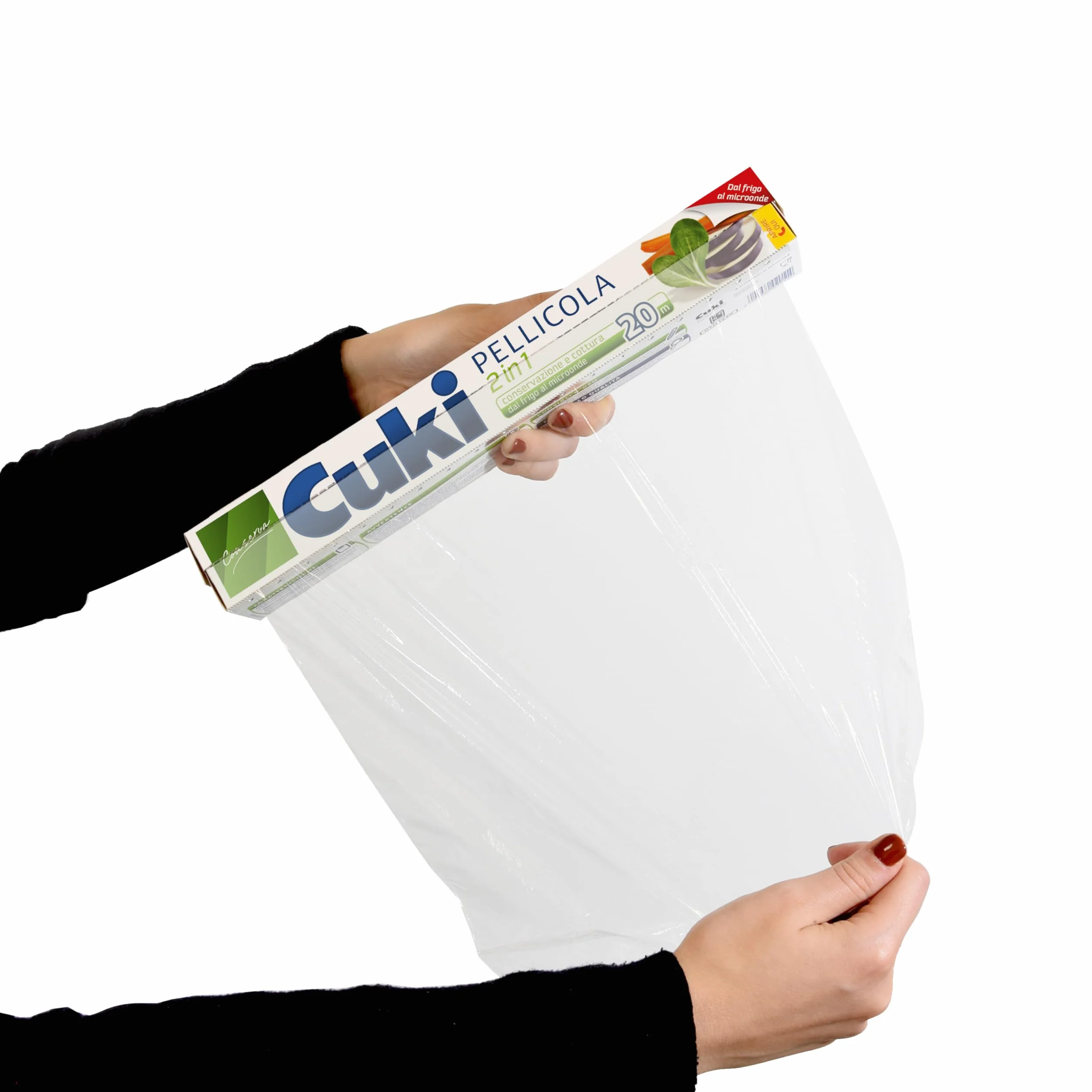 Cuki Pellicola 2in1 dal frigo al microonde 20 metri 6 Confezioni