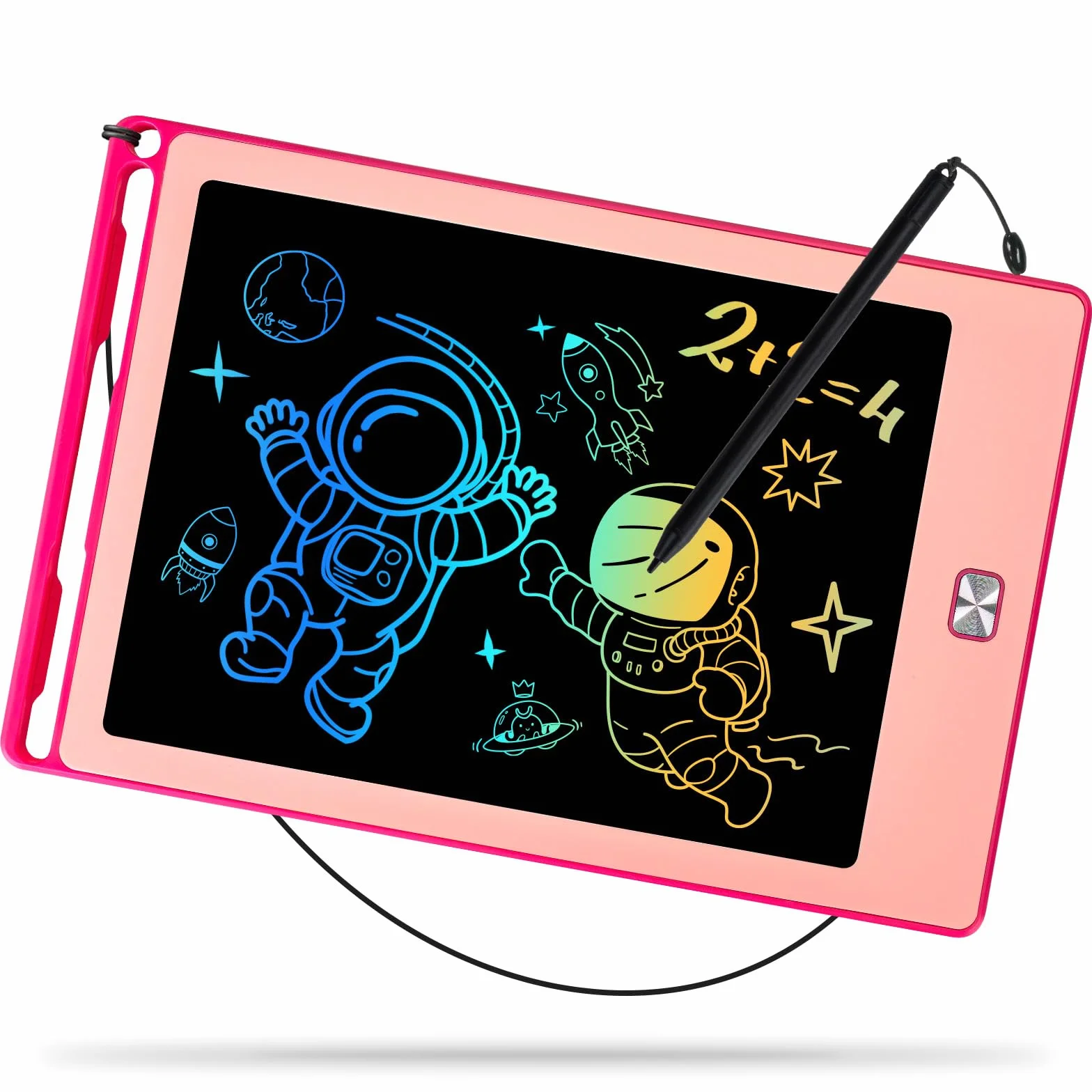 Tavoletta Grafica Bambini LCD 8,5 pollici Lavagnetta Cancellabile Riutilizzabile Rosa