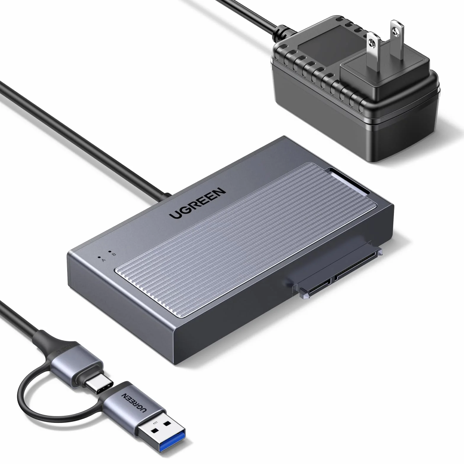 UGREEN Adattatore USB 3.2 10 Gbps M.2 NVMe SATA Docking Station SSD HDD 2,5" 3,5"