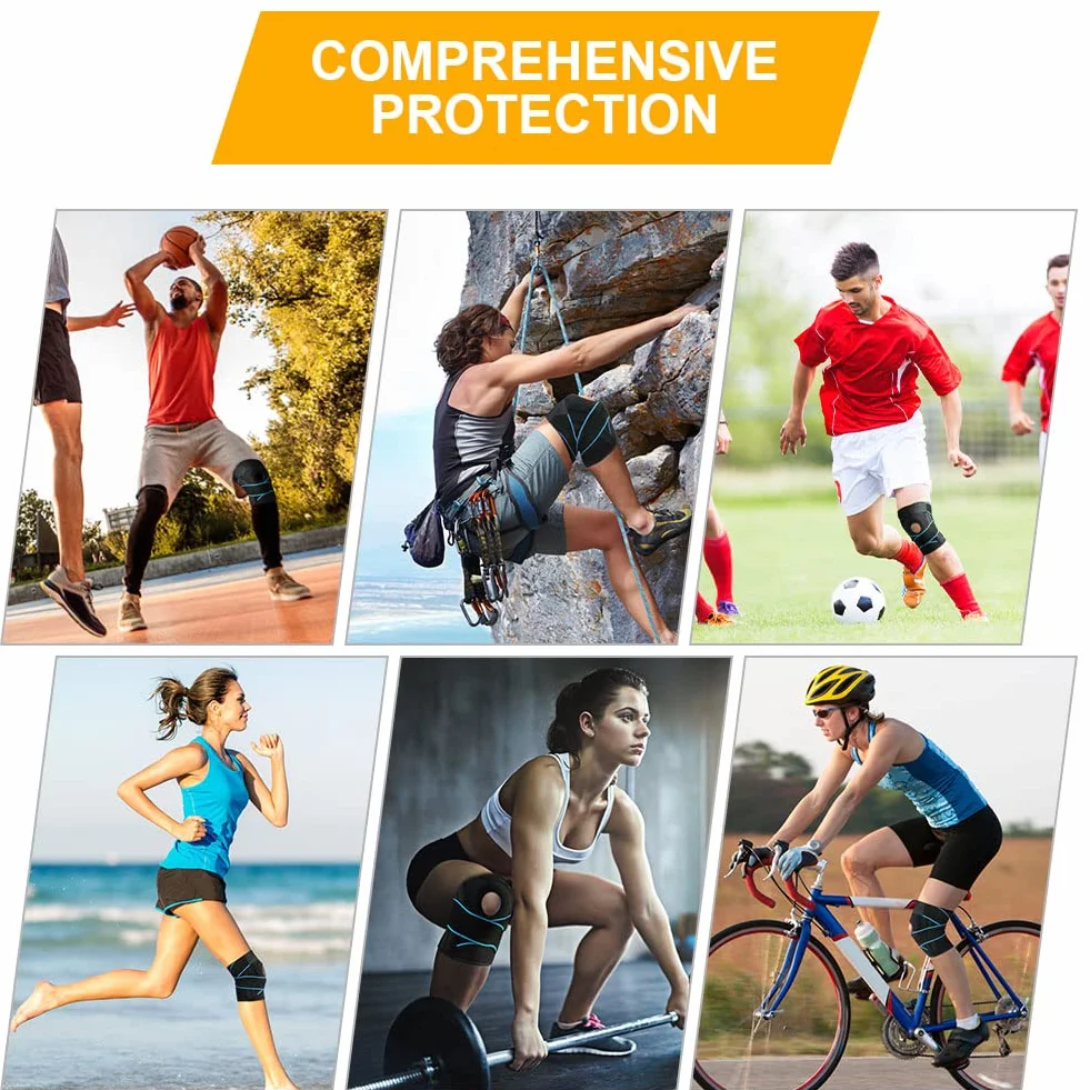 ACWOO Tutore Ginocchio Ortopedico Regolabile Neoprene per Corsa Lesioni Menisco Artrite