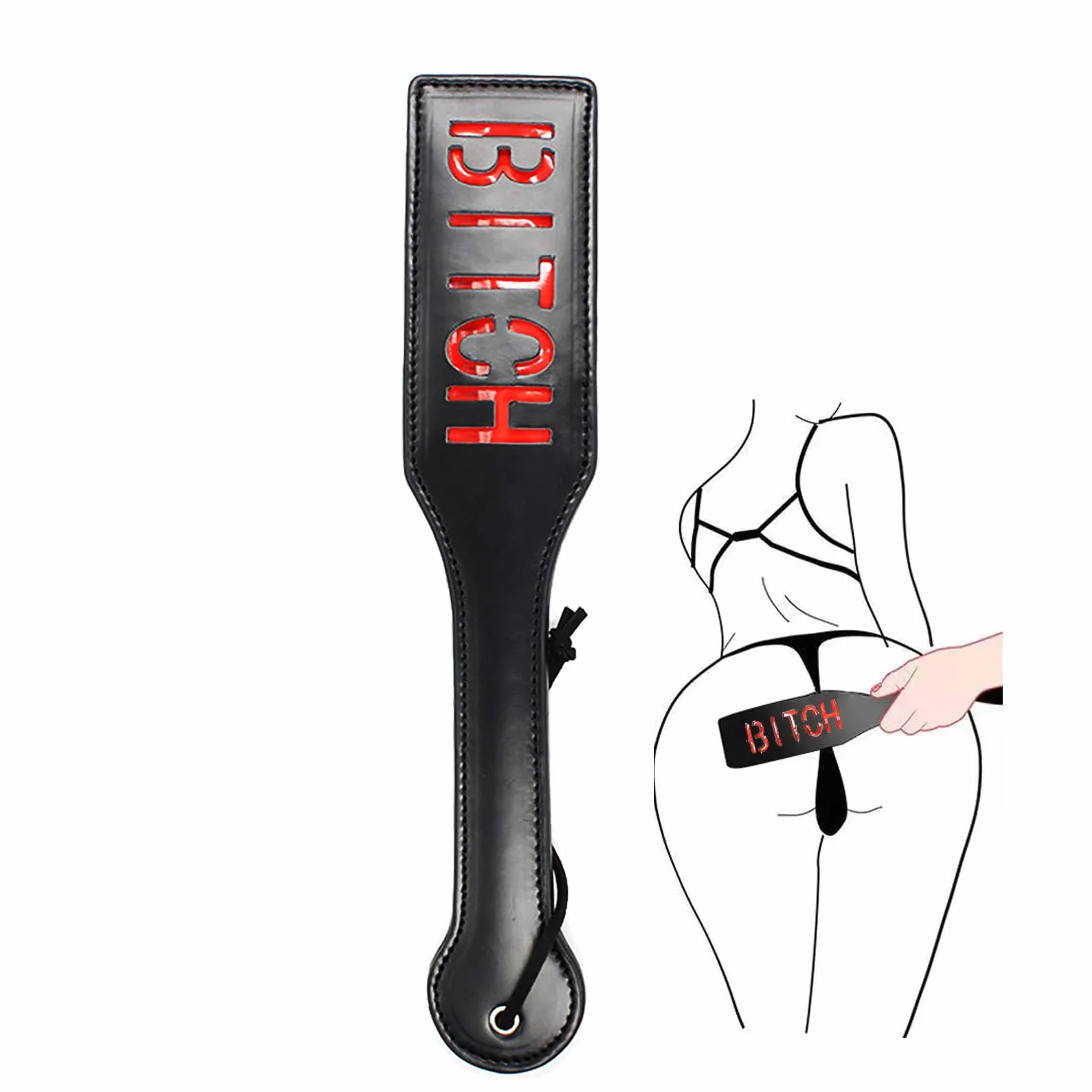 Pagaia in Pelle SM Frusta Bondage Set Sex Toy per Coppie Fetish Erotici Cosplay