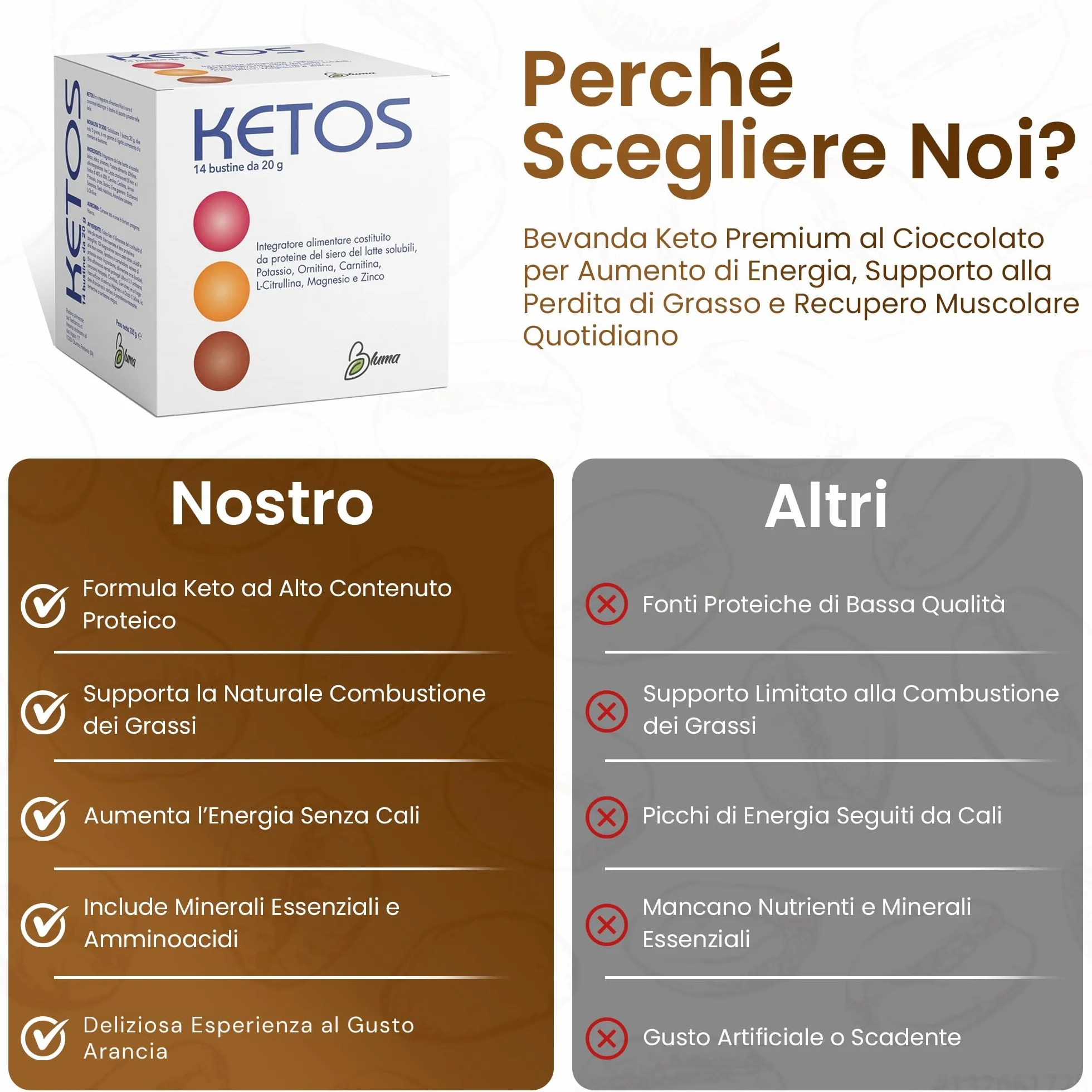 Ketos Integratore Alimentare Proteine del Siero del Latte Isolate 14 Bustine Gusto Arancia