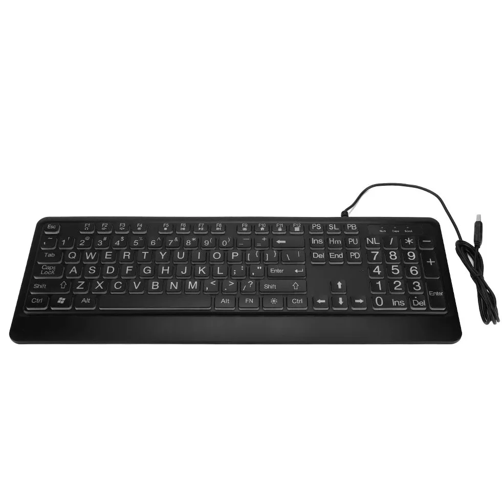 Tastiera Retroilluminata con Interfaccia USB, Tastiera Cablata Tastiera Ergonomica Cablata Tastiera Retroilluminata Cablata Tastiera Retroilluminata Cablata