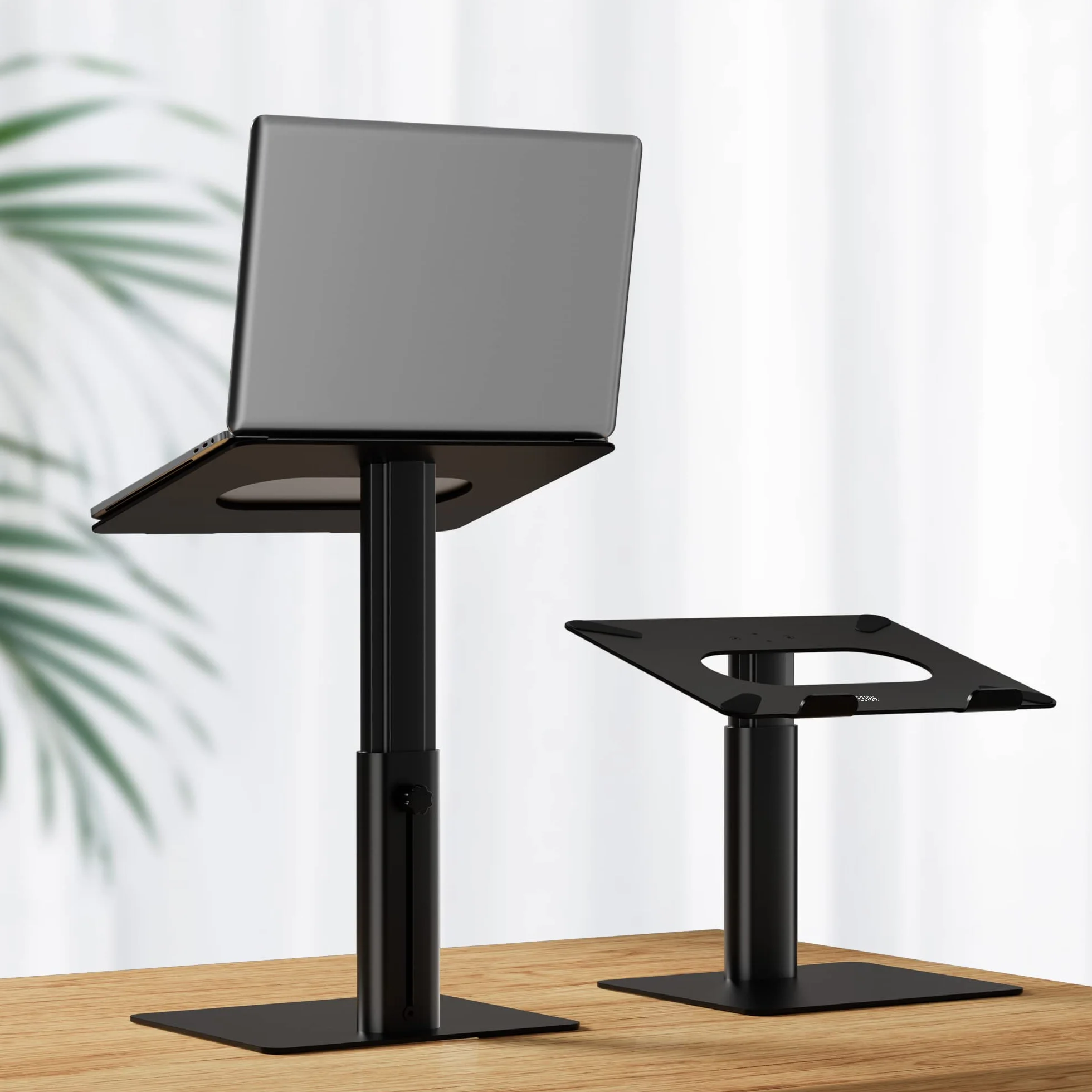BESIGN LSX6 Supporto PC portatile, Supporto per portatile ergonomico per il lavoro in stand, Supporto per laptop compatibile con portatili da 10-15.6", Nero