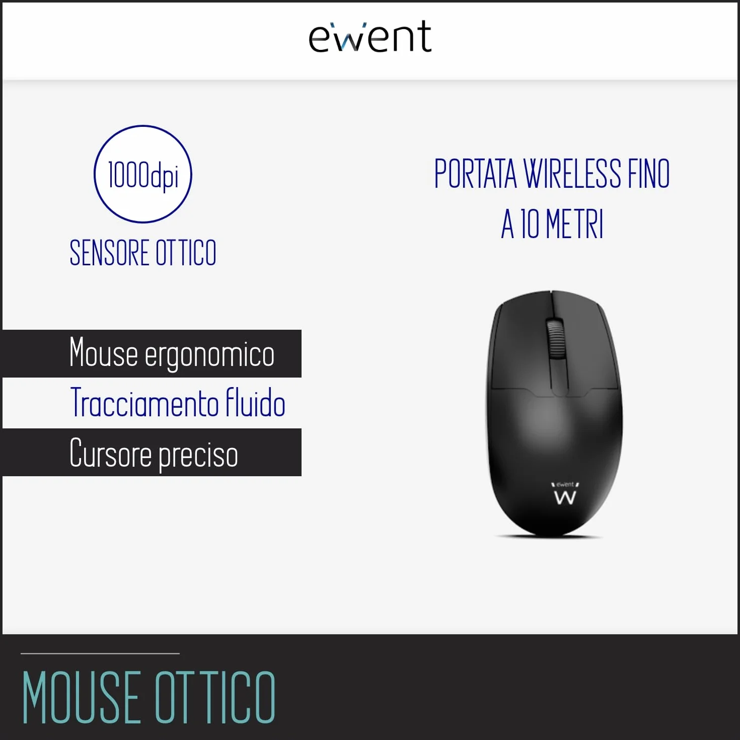 Tastiera Wireless Italiana QWERTY Full-Size con Tastierino Numerico, Silenziosa per PC Laptop Home Office