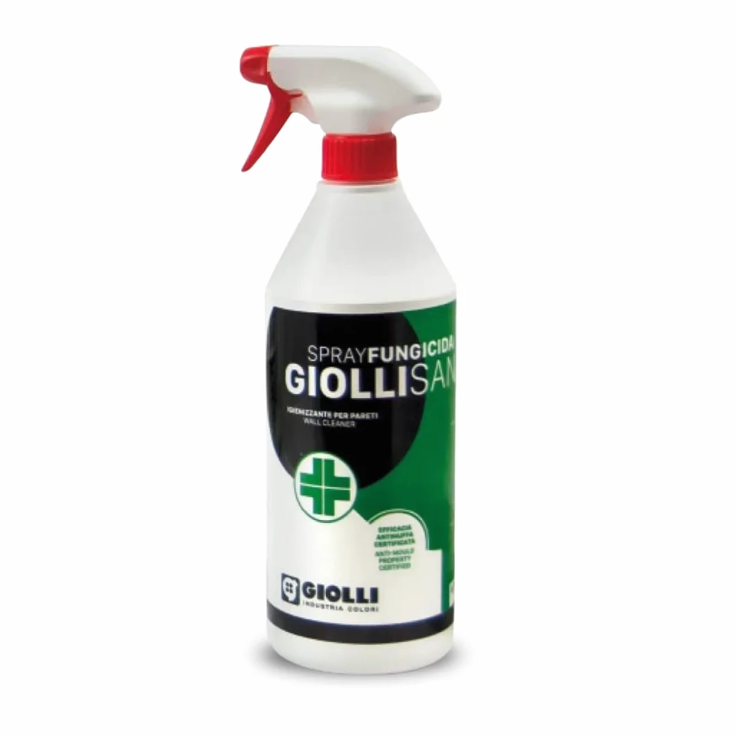 GIOLLI INDUSTRIA COLORI Giollisana Spray Antimuffa 750 ml - Rimuovi Muffa per Muri Interni ed Esterni