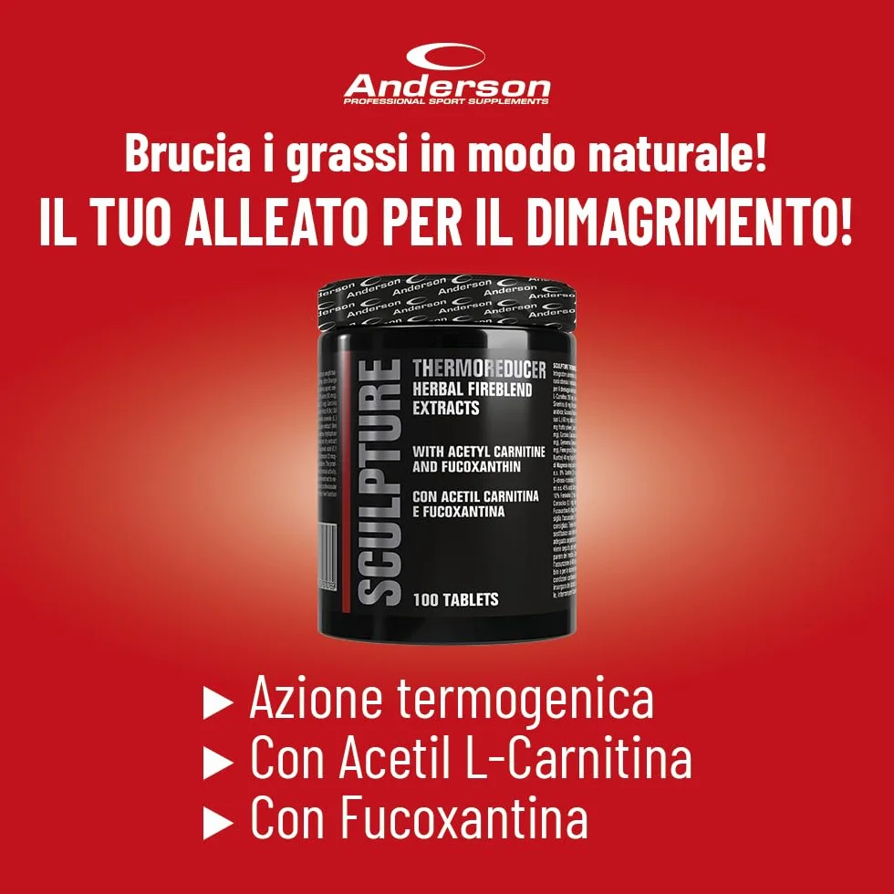 Anderson Sculpture Thermo Reducer 100 Cpr - 110 G Integratore Termogenico