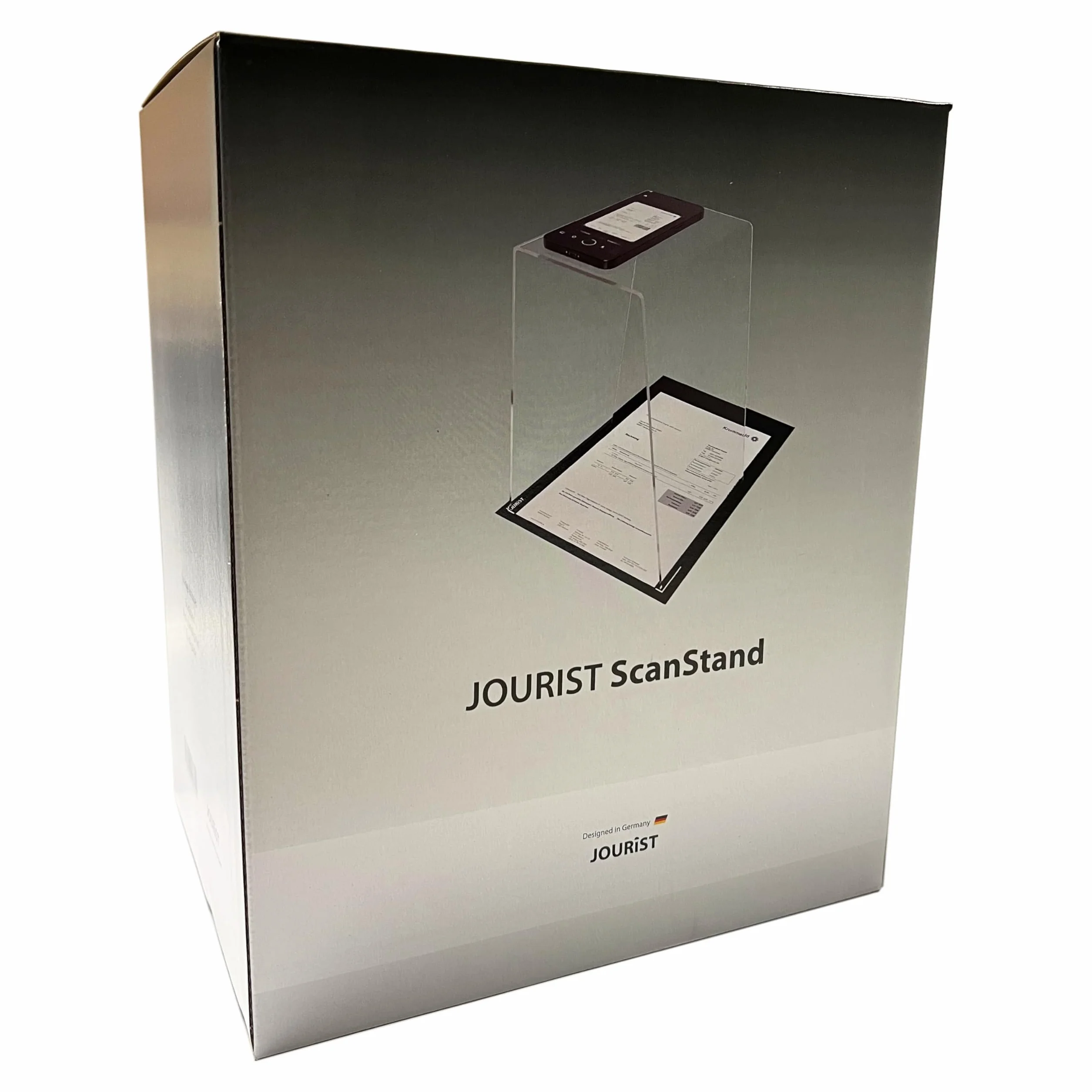 JOURIST ScanStand: Scanner per documenti con smartphone, tappetino nero per rilevamento margini