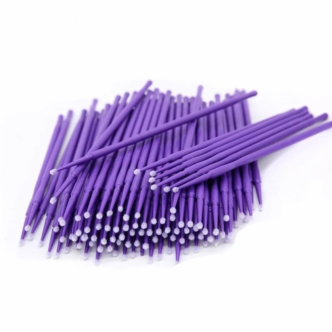 PARENCE.- Set di 100 detergenti di precisione - Testina in cotone, ideale per elettronica, gioielleria e finiture - Lunghezza 9,5 cm - Pratica tasca con zip, colore casuale