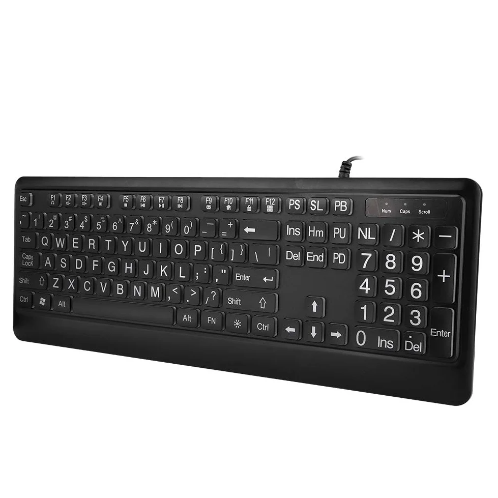 Tastiera Retroilluminata con Interfaccia USB, Tastiera Cablata Tastiera Ergonomica Cablata Tastiera Retroilluminata Cablata Tastiera Retroilluminata Cablata