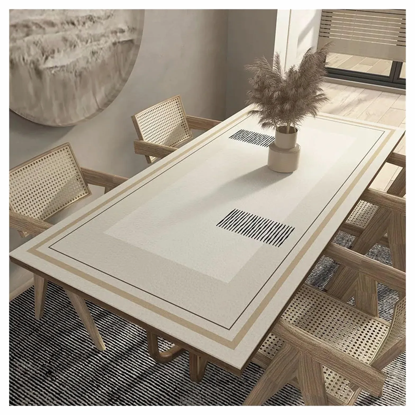 Tappetino da scrivania in pelle Tovaglia in pelle vintage, impermeabile, termoisolante, facile da pulire, decorazione for la casa(Color 1,60 * 120cm)