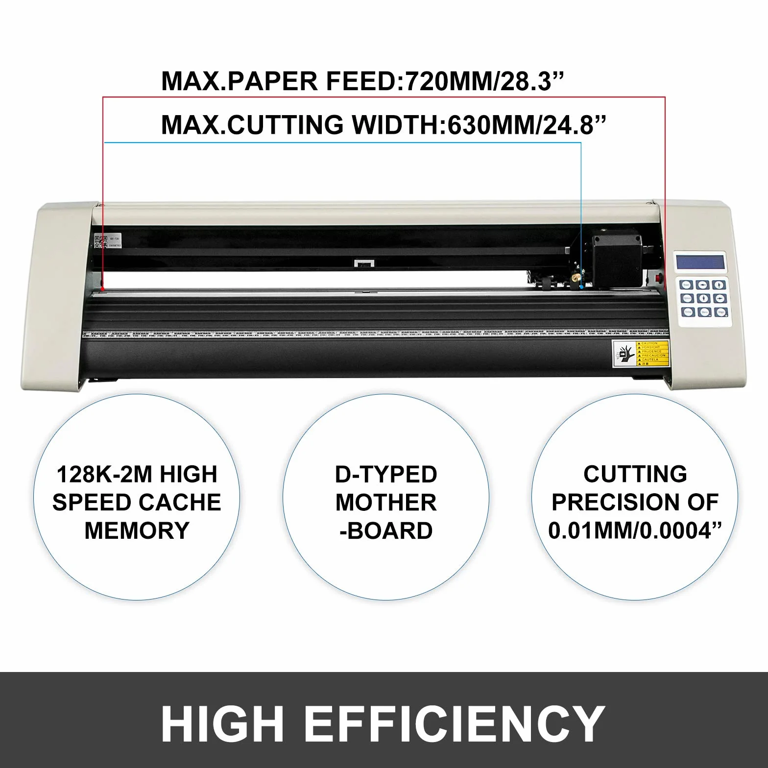 VEVOR Plotter da taglio in vinile, 375 mm, precisione di taglio ± 0,01 mm, compatibile con MAC & Windows, plotter con unità USB, plotter da taglio 8 kg