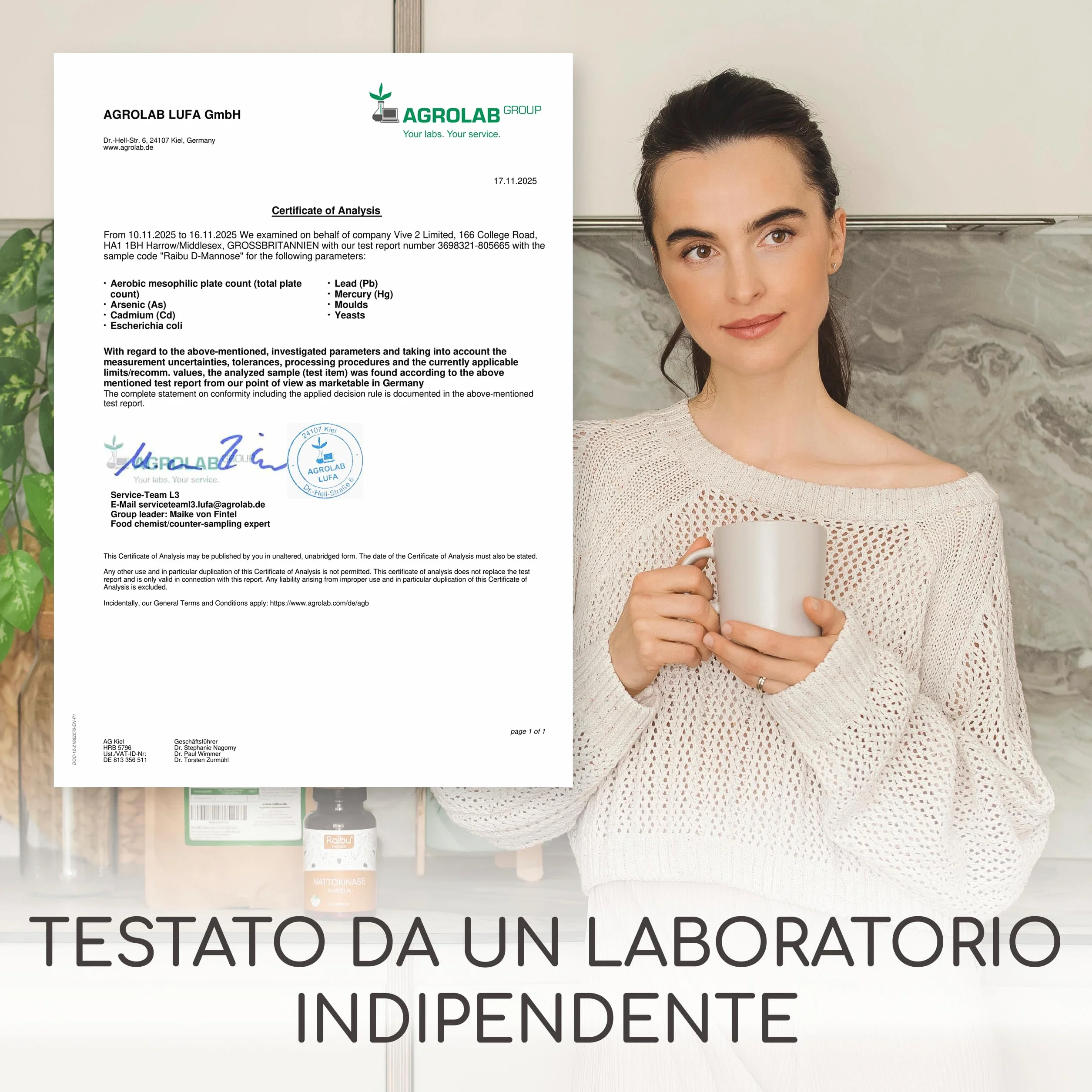 Raibu D-Mannosio Polvere 250g Naturale Vegan Cucchiaio Dosatore