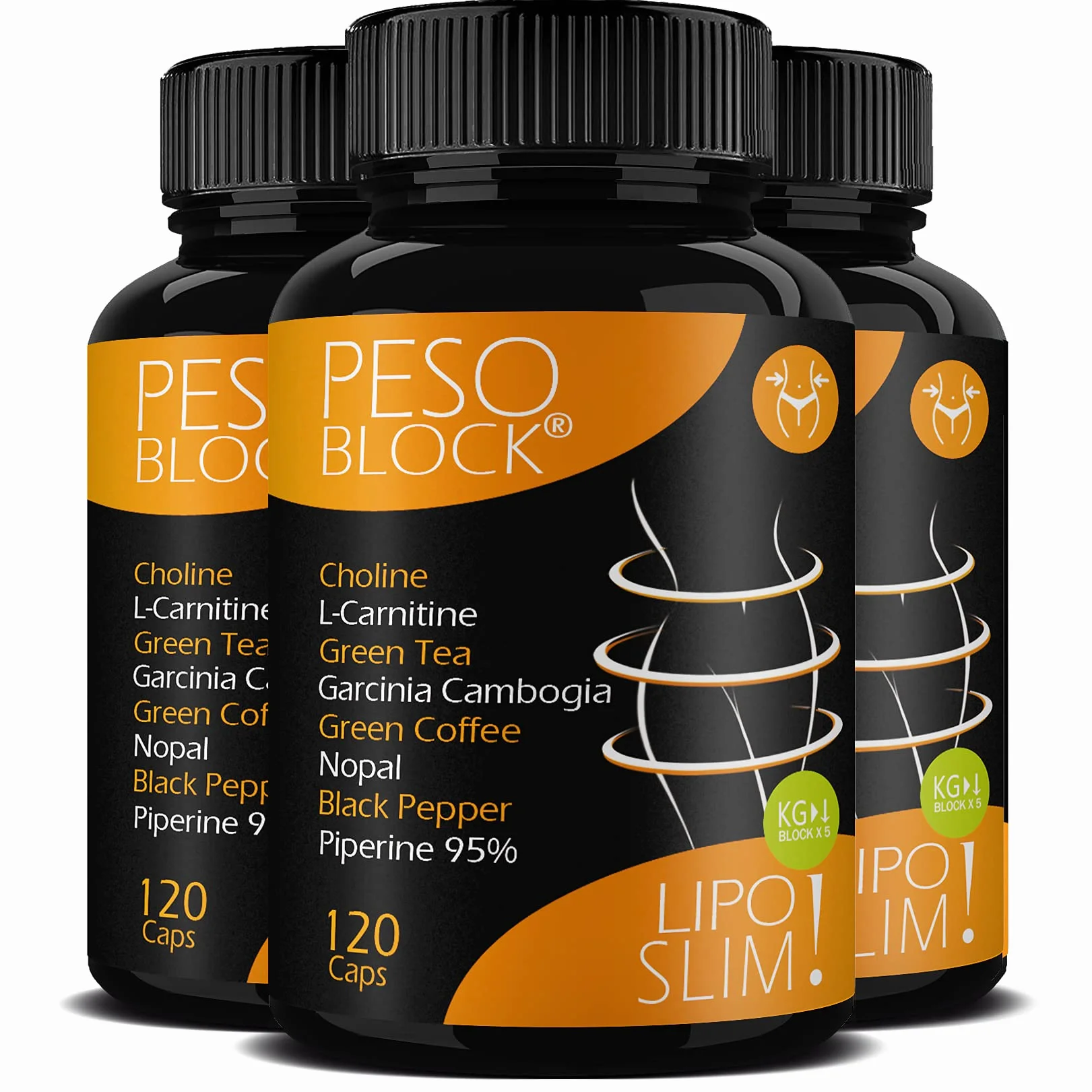Dimagrante Forte Veloce Donna Brucia Grassi PESO BLOCK LIPO SLIM 120 Capsule