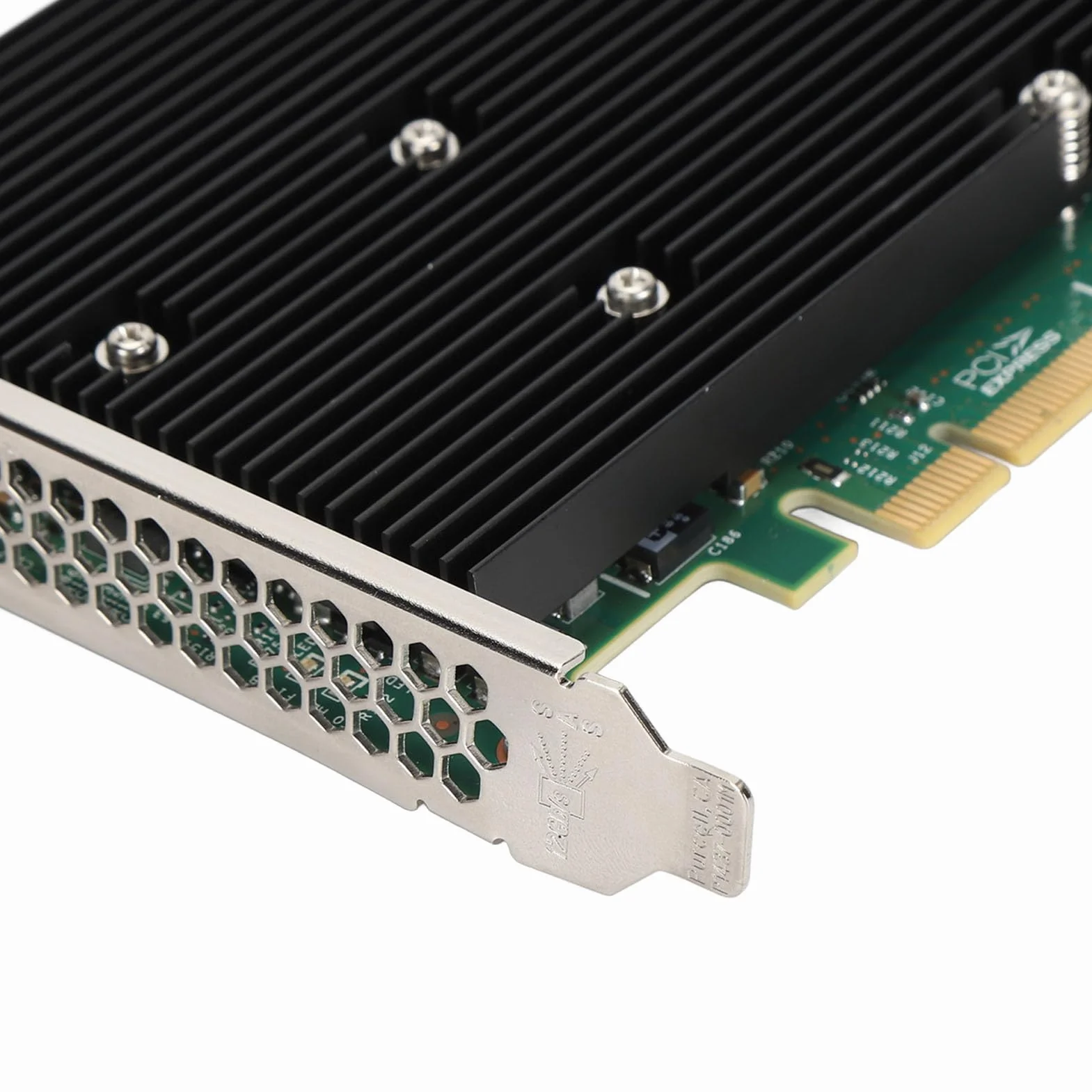 Wakects Scheda HBA LSI SAS 9300 16I, Controller SAS PCIe 3.0 a 16 Porte 12Gb/s con connettività di Archiviazione Ad Alte Prestazioni per VMware FreeBSD