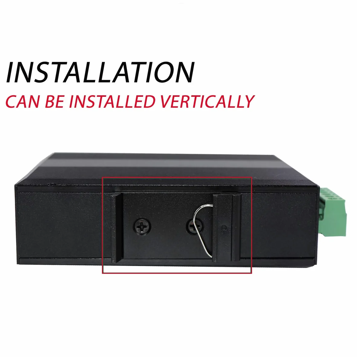 Convertitore in fibra ottica Gigabit Ethernet a 5 porte per esterni, switch di rete DIN Rail industriale 100/1000Base-T a LC fino a 20 km (con ricetrasmettitore SFP)