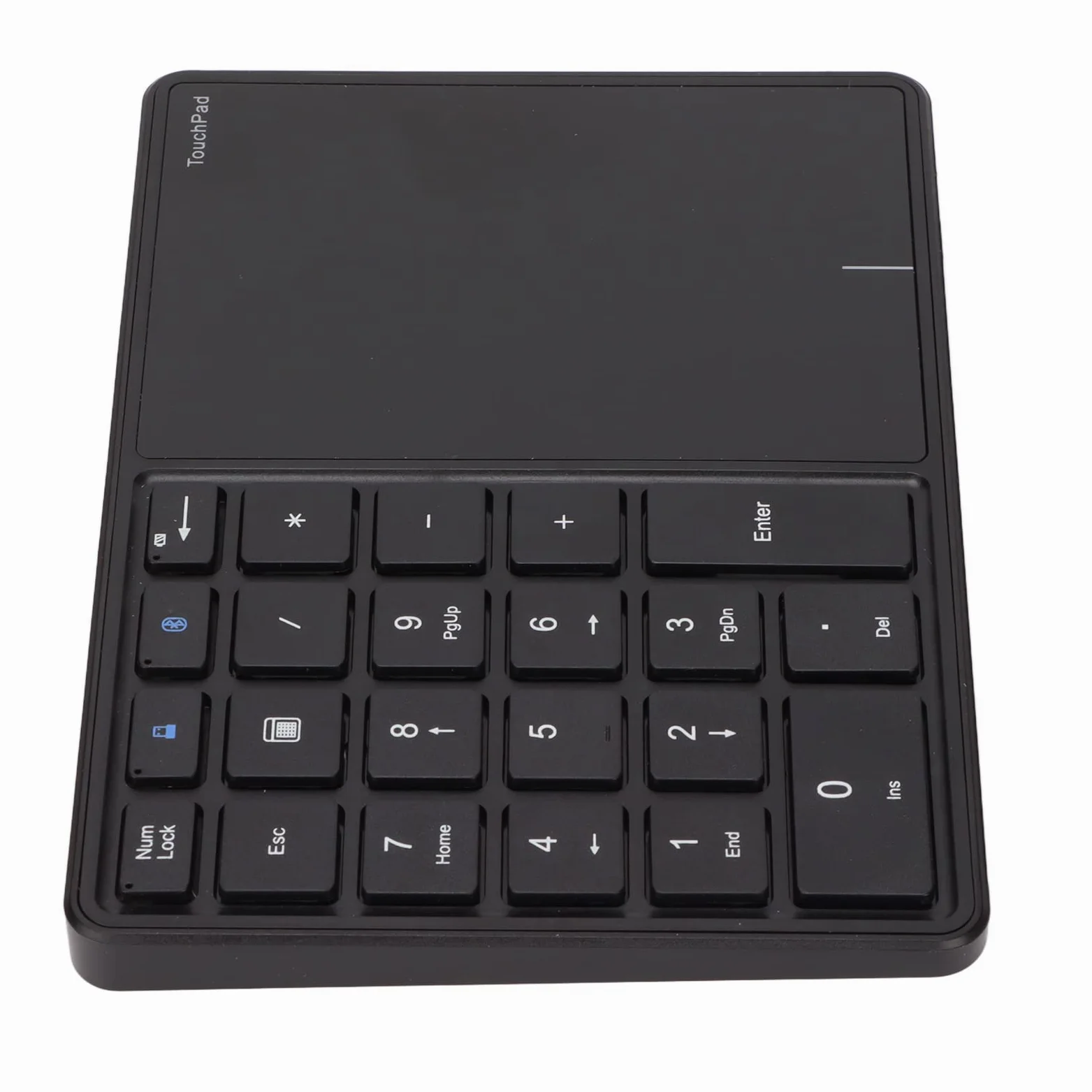 Alomejor Tastierino Numerico Wireless 2 in 1 Tastierino Numerico con Touchpad per un Accesso Rapido Negli Spazi di Lavoro Leggero (BLACK)
