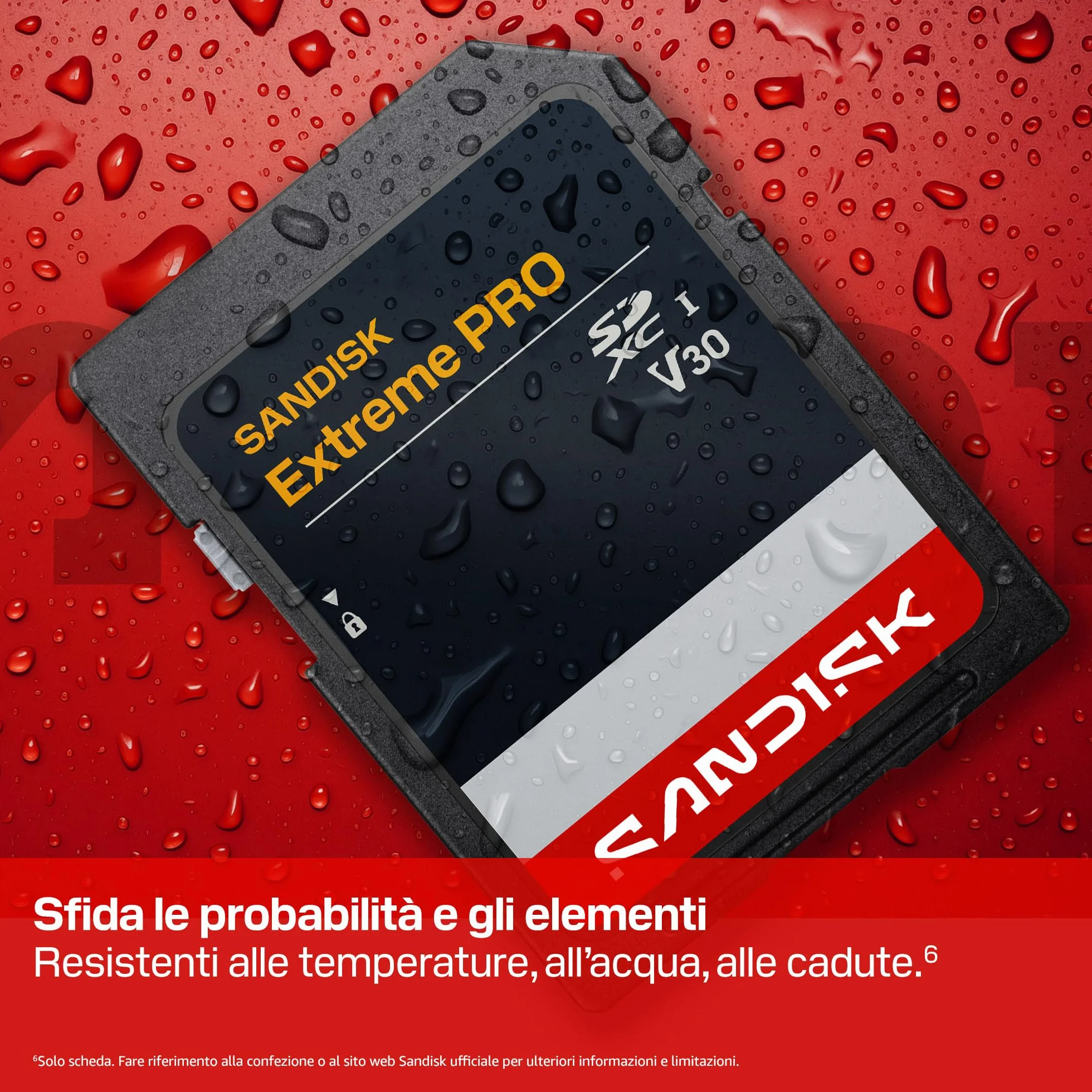 SANDISK Extreme PRO Scheda SD UHS-I da 128 GB (velocità di lettura fino a 250 MB/s e velocità di scrittura fino a 120 MB/s, video in 4K UHD, U3, V30) Memory Zone App