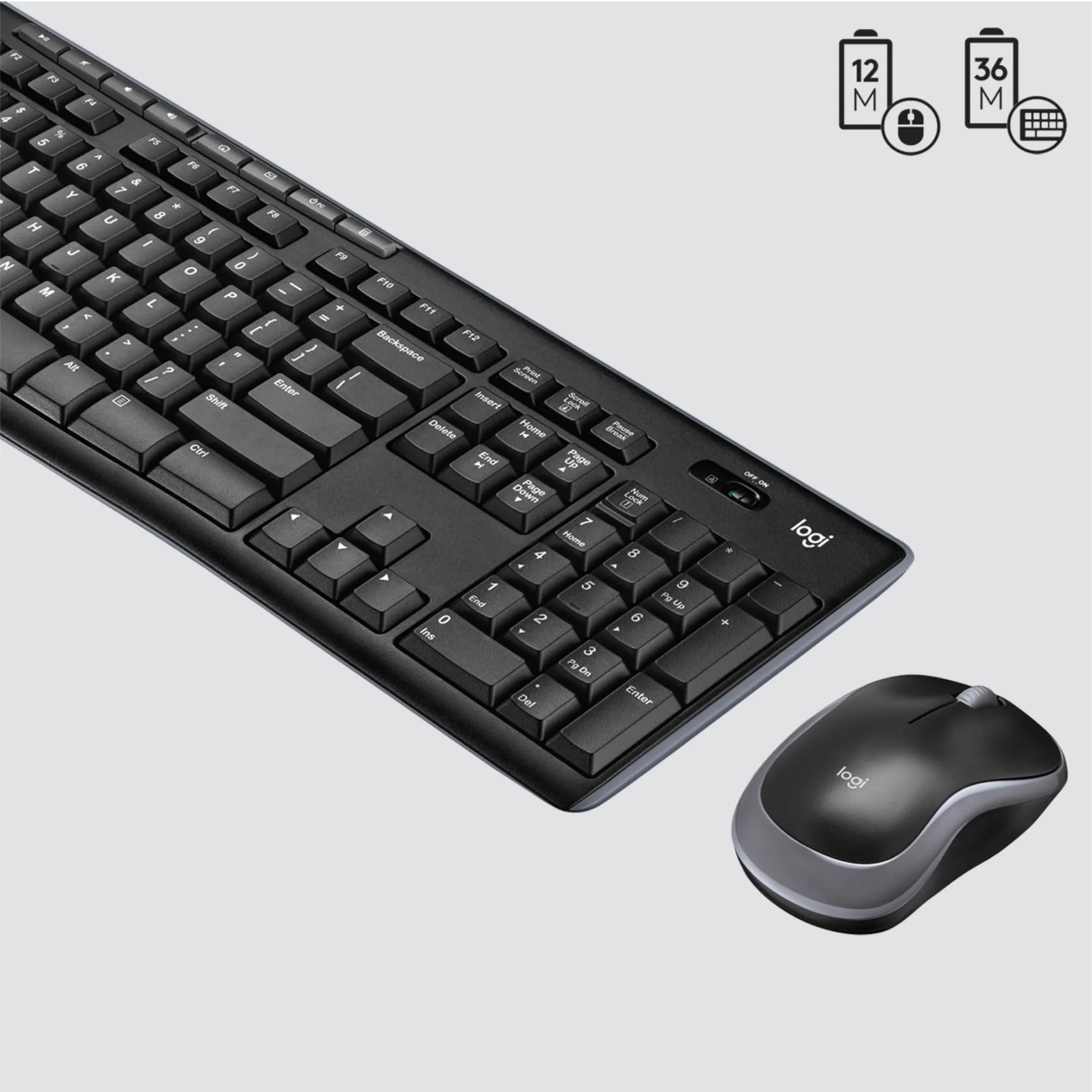 Logitech MK270 tastiera e mouse wireless COMBO - US INT'L QWERTY