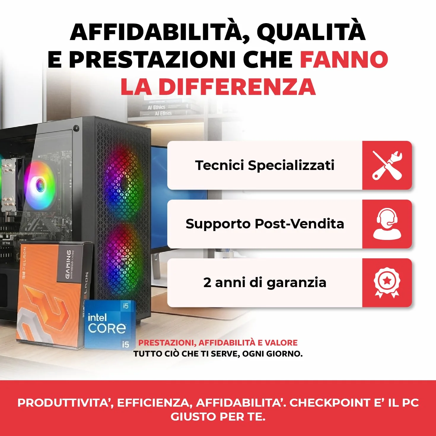 PC Desktop i5 3.8GHz 16GB RAM 500GB SSD GT 730 4GB WiFi USB Windows 11 Pro Torre Home Office
