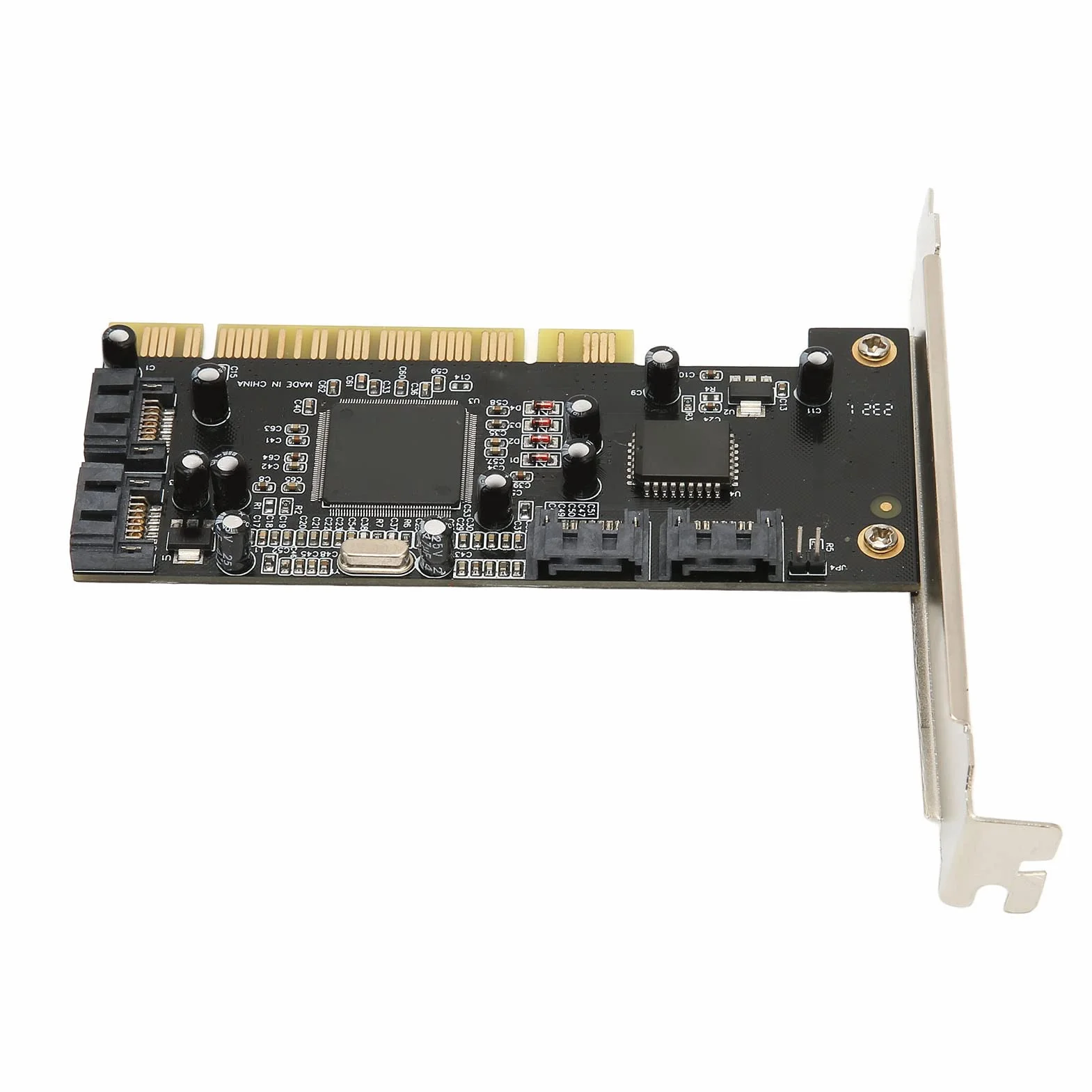 Bewinner Scheda SATA da PCI a 4 porte, 4 canali Serial ATA indipendenti Controller PCI SATA con trasferimento da 1,5 Gbps, scheda di espansione SATA per computer desktop HDD SSD