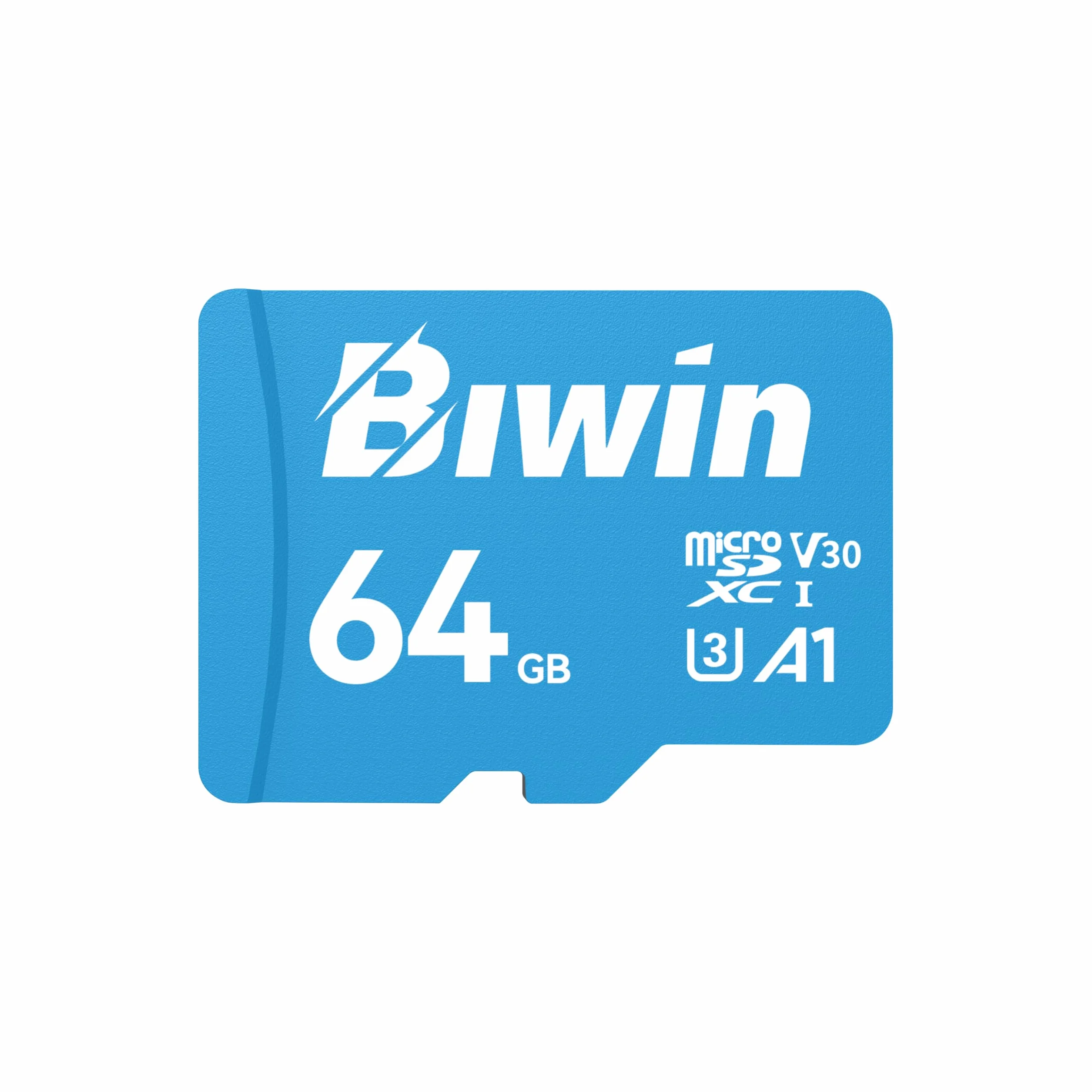 Biwin MS100 MicroSDXC UHS-I scheda di memoria 64 GB – Lettura fino a 160 MB/s – A1 V30 U3 4K UHD video per la registrazione video di smartphone/tablet/fotocamera digitale Canon Sony