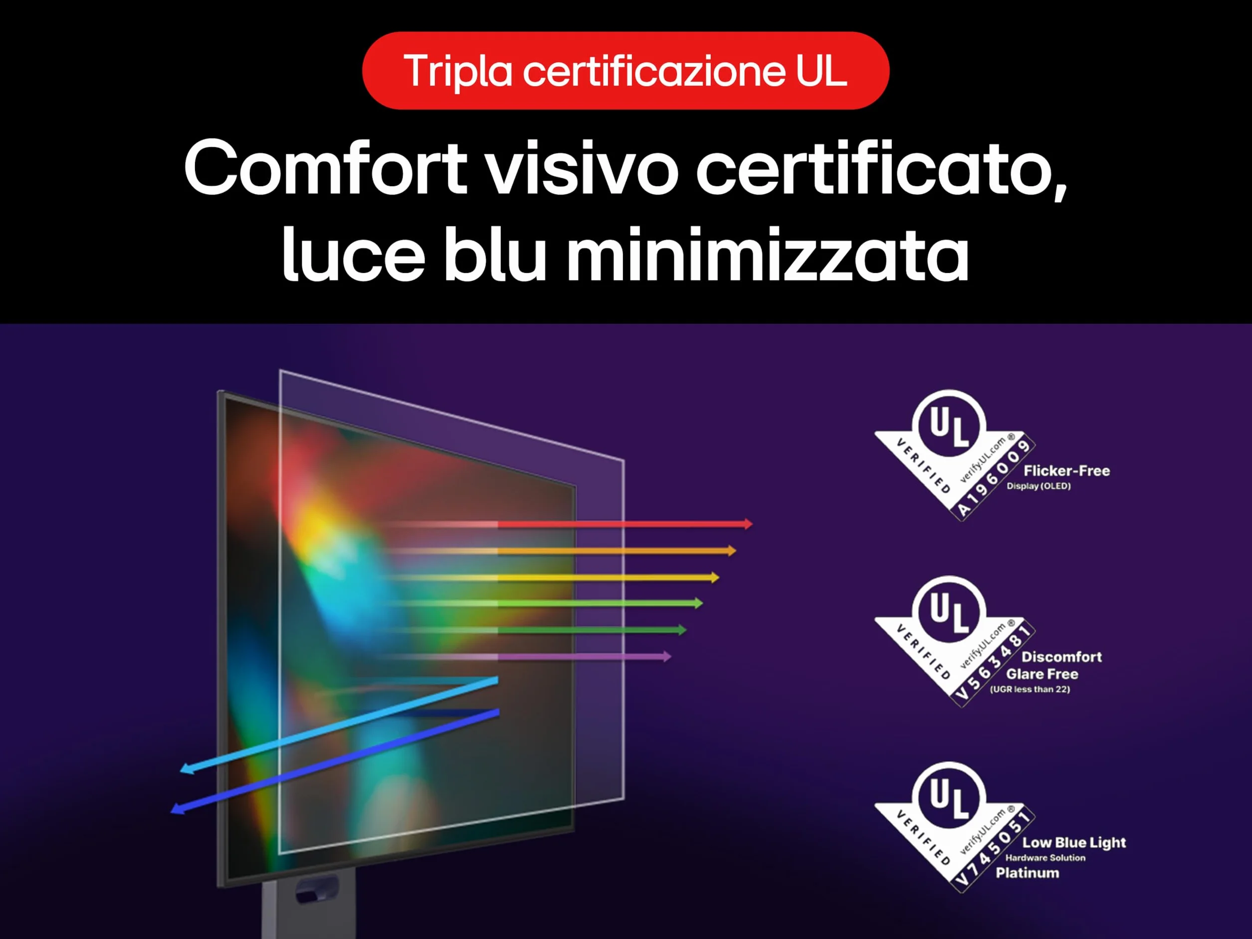 LG UltraGear OLED 27GX704A Monitor Gaming 27" QHD (2560x1440), 240Hz, 0,03ms (GtG), OLED, G-Sync, FreeSync Premium Pro, VRR, HDR 400 True Black, HDMI 2.1, DisplayPort, Hub USB, AUX, Nero