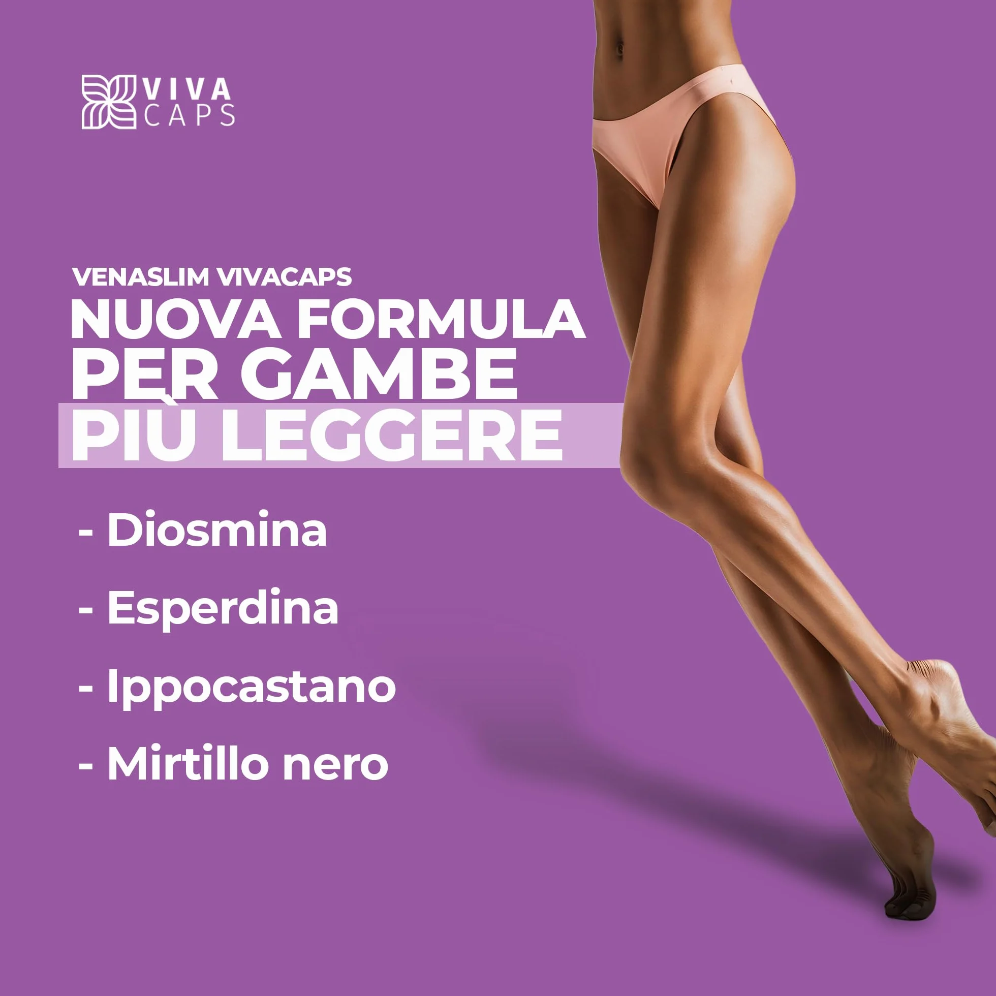 Drenante Gambe Gonfie con Diosmina Esperidina Alto Dosaggio - Integratore Alimentare per Circolazione Gambe 120Cps