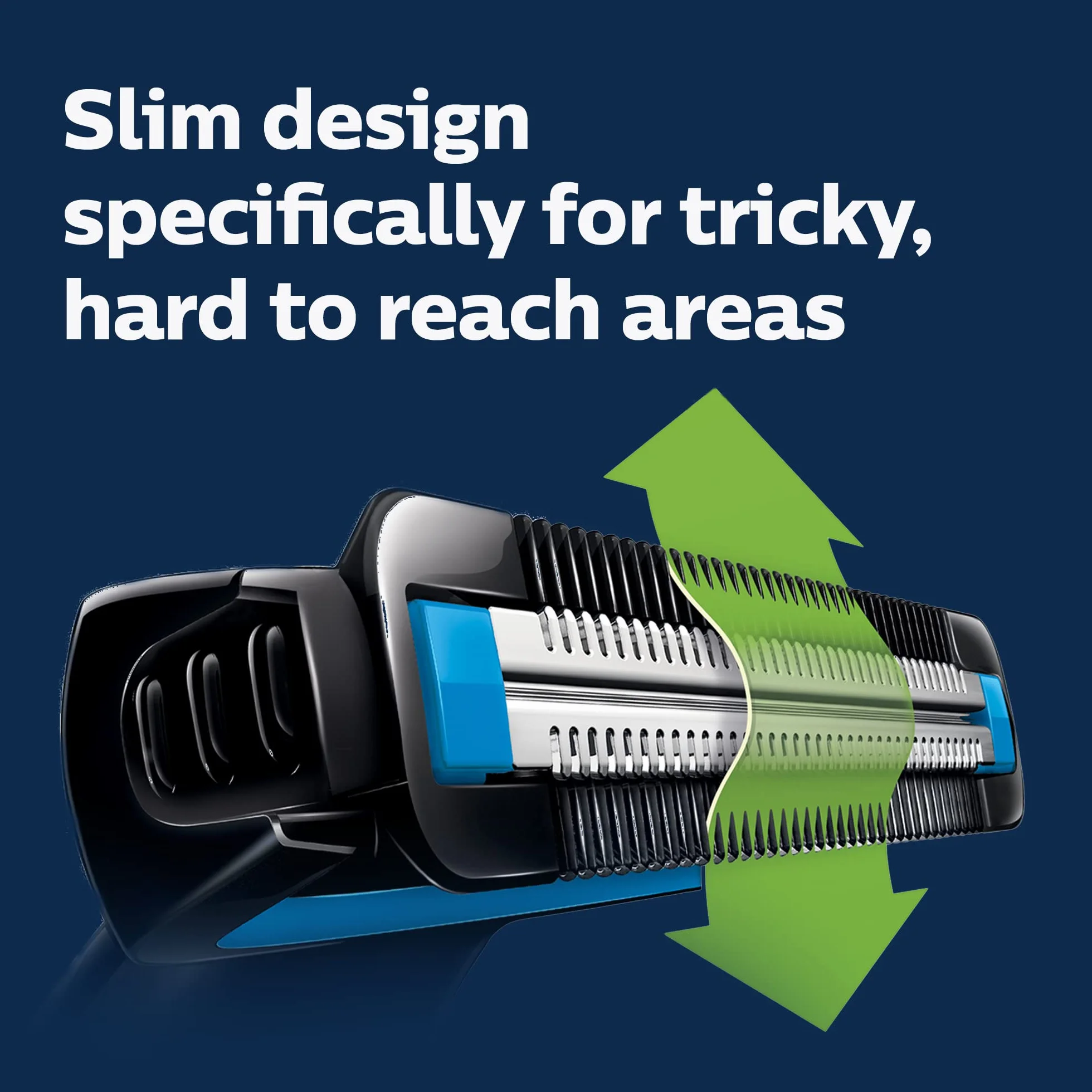 Philips Norelco BG1026/60 Bodygroom Series 1100 Rasoio e Toelettatura per il Corpo Impermeabile