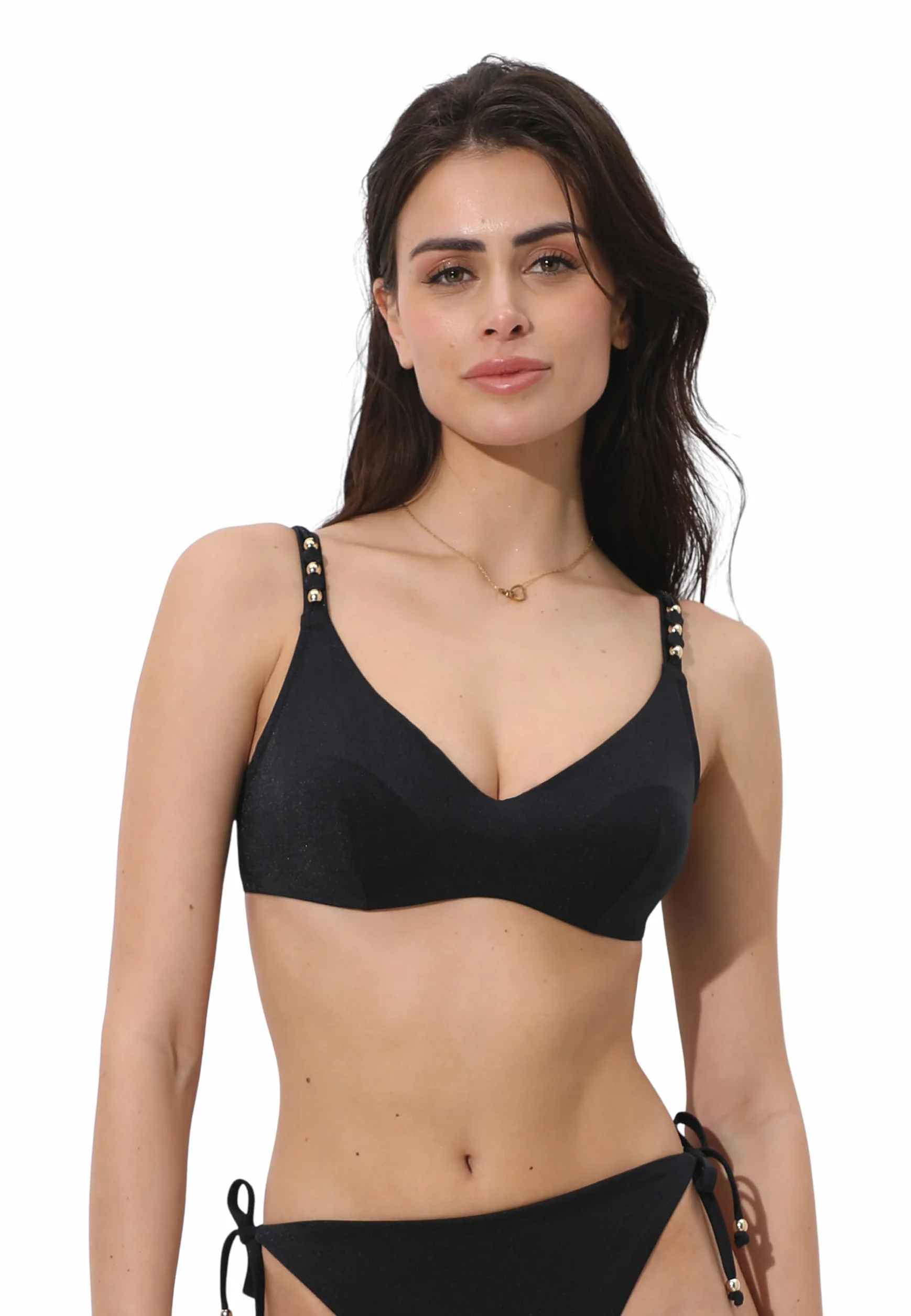 Lovable Expert Shiny Micro Donna Reggiseno Brassière con Ferretto Nero 38C