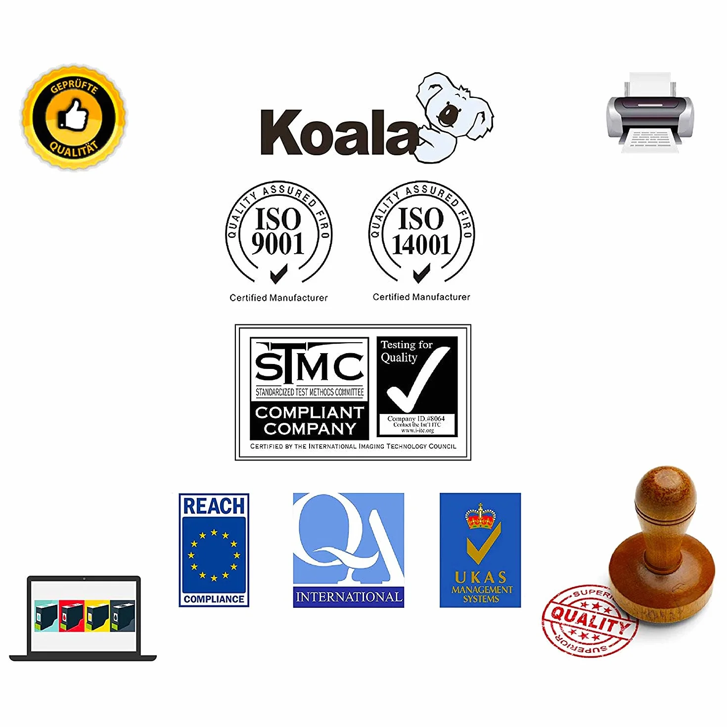 Koala Compatibili Cartuccia Toner Sostituzione per HP 44A CF244A Multipack per HP LaserJet Pro MFP M28a M28w M28 M15a M15w M15 Stampante (Nero, Pacco din 2)