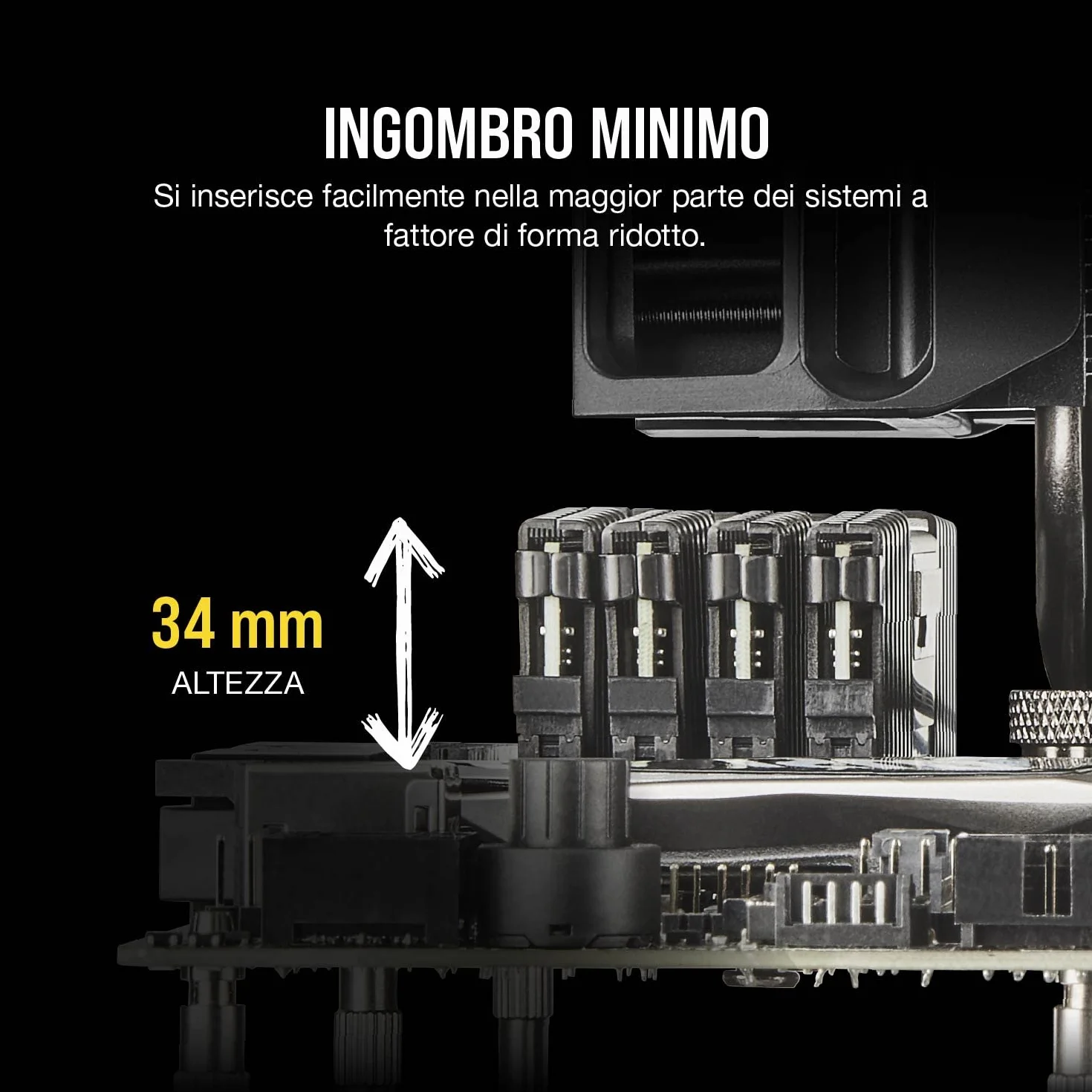 Corsair Vengeance LPX Memorie per Desktop a Elevate Prestazioni, 16 GB (2 X 8 GB), DDR4, 3200 MHz, C16 XMP 2.0, Nero