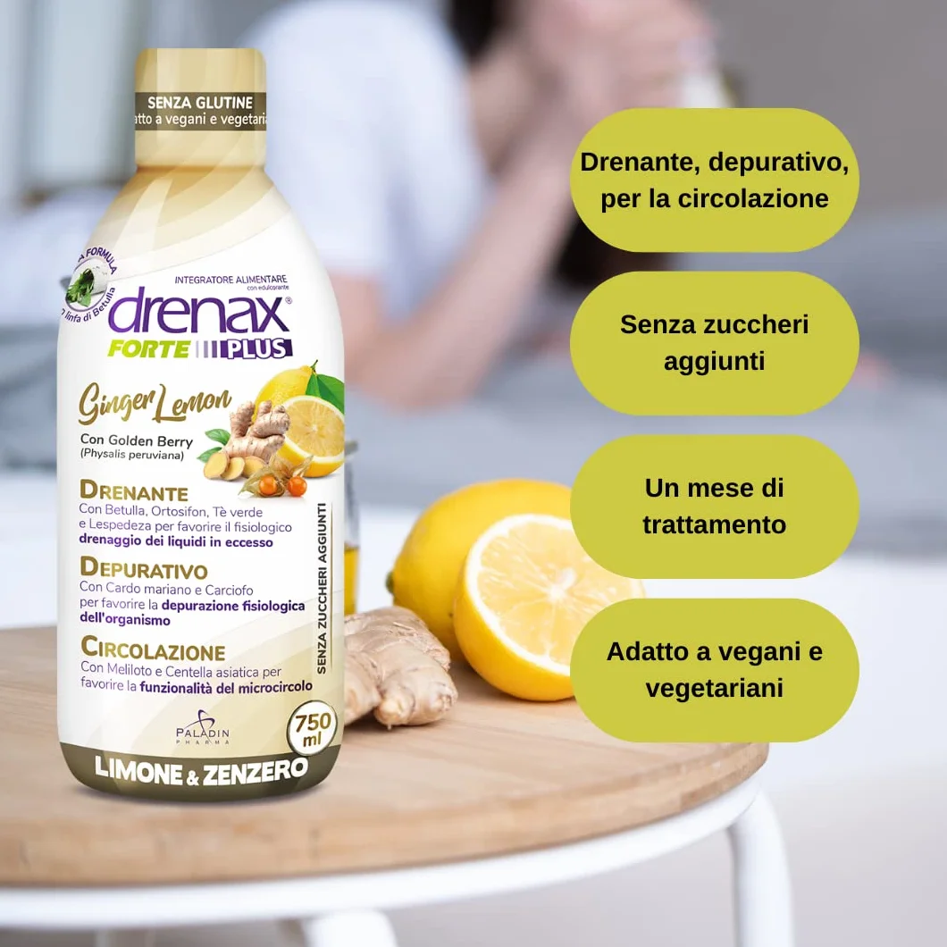 Drenax Forte Ginger&Lemon Integratore Alimentare 750 ml