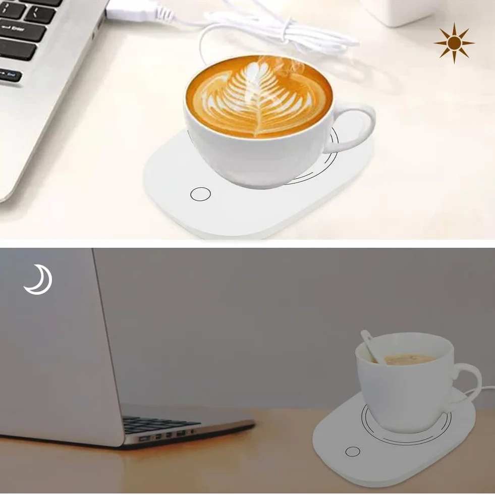 TUKNON Scalda Tazza USB,Scalda Tazza,Scaldatazze da Caffè,Scalda Bevande,Sottobicchiere Elettrico,Ldeale per la Stagione Invernale, per caffè,Latte,tè,Acqua,Regalo di Natale,Regalo di Capodanno