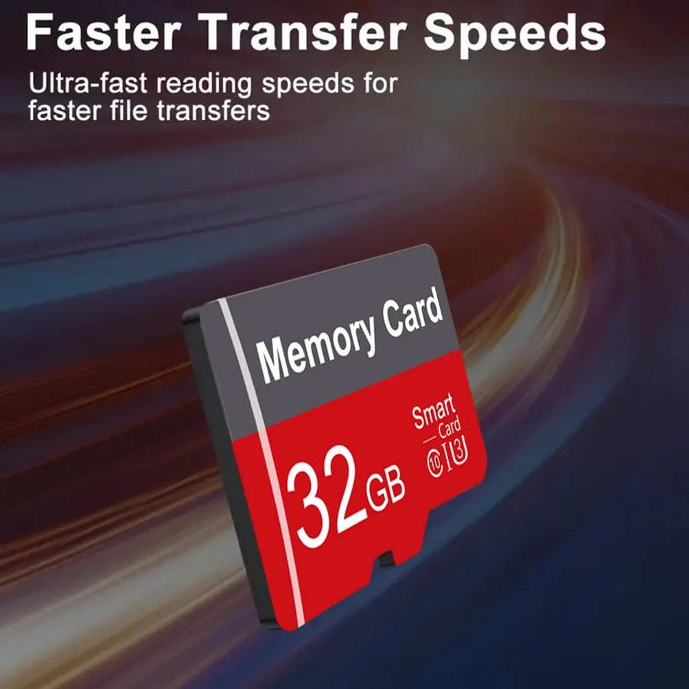 Confezione da 2 schede di memoria da 32 GB con adattatore, scheda TF ad alta velocità, UHS-I C10 A1, per tablet, telefono cellulare, fotocamera, audio per auto, console di gioco (32 GB)