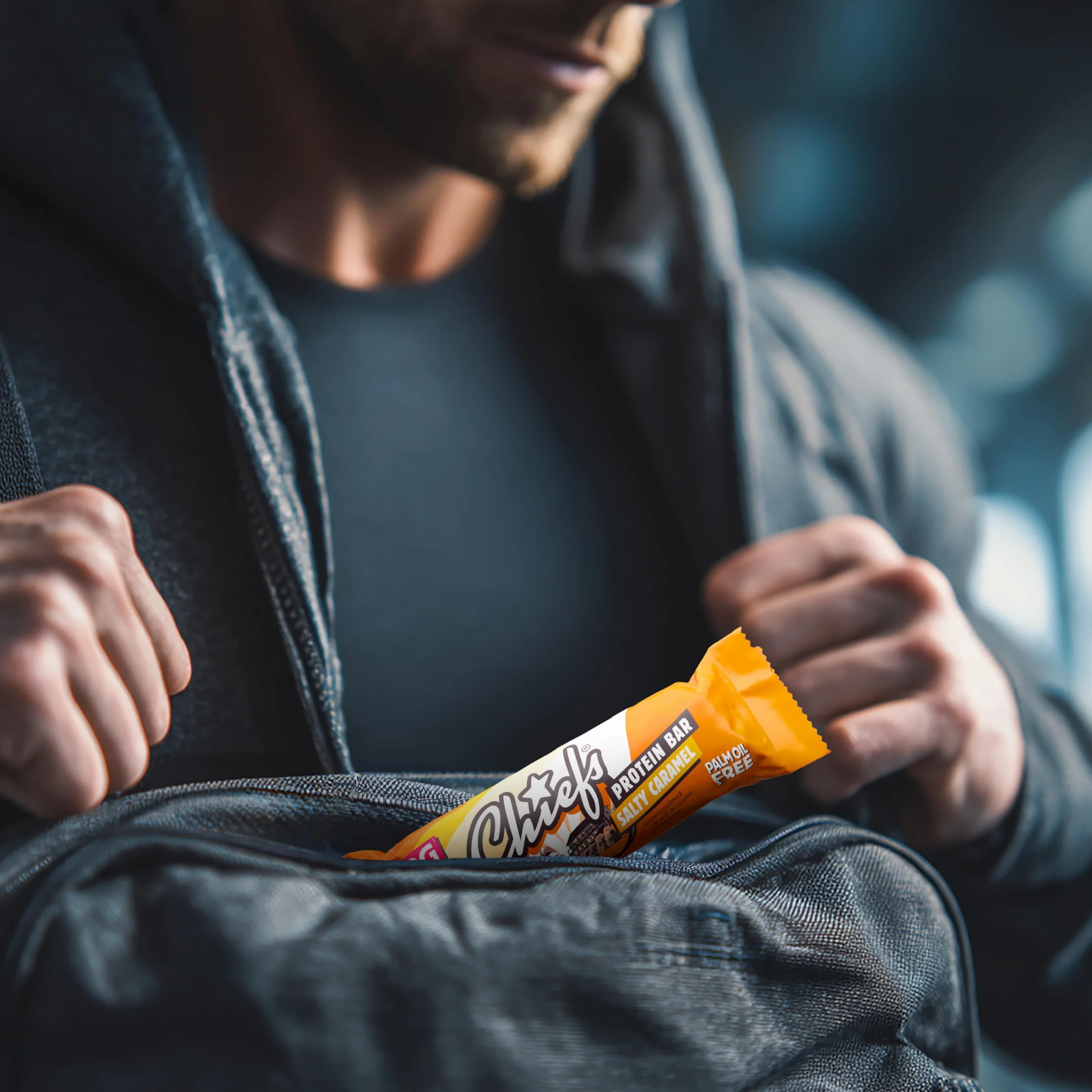 Chiefs Protein Bar 20g proteine 214kcal 12 x 55g Salty Caramel