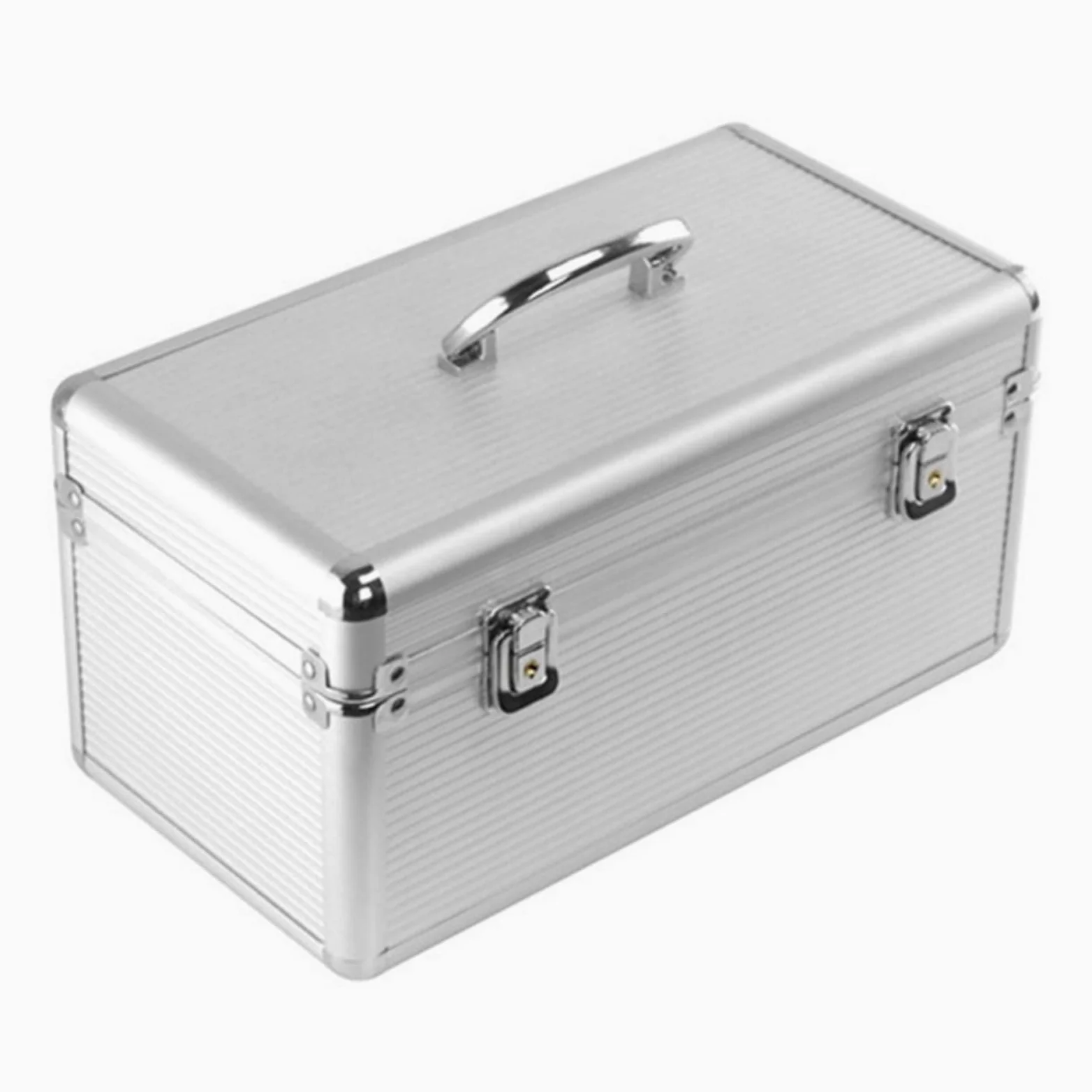 Custodia per hard disk in alluminio, 8 x 3,5 e 6 x 2,5 | 10 x 3,5 pollici / 8 x 3,5 pollici e 6 x 2 hard disk portatili per classificazione e archiviazione