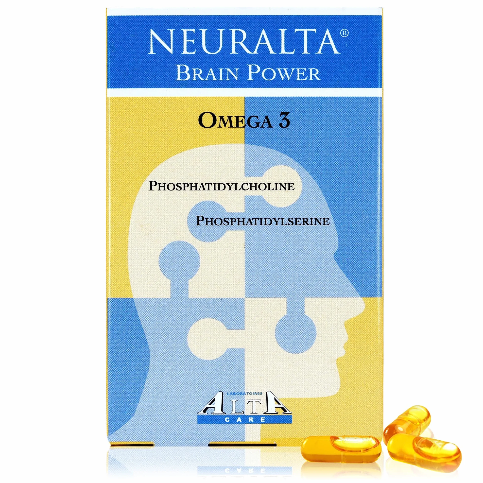 Brain Power Integratore Sistema Nervoso Memoria Concentrazione Fosfatidilcolina Fosfatidilserina DHA Omega 3 30 Capsule Liquide