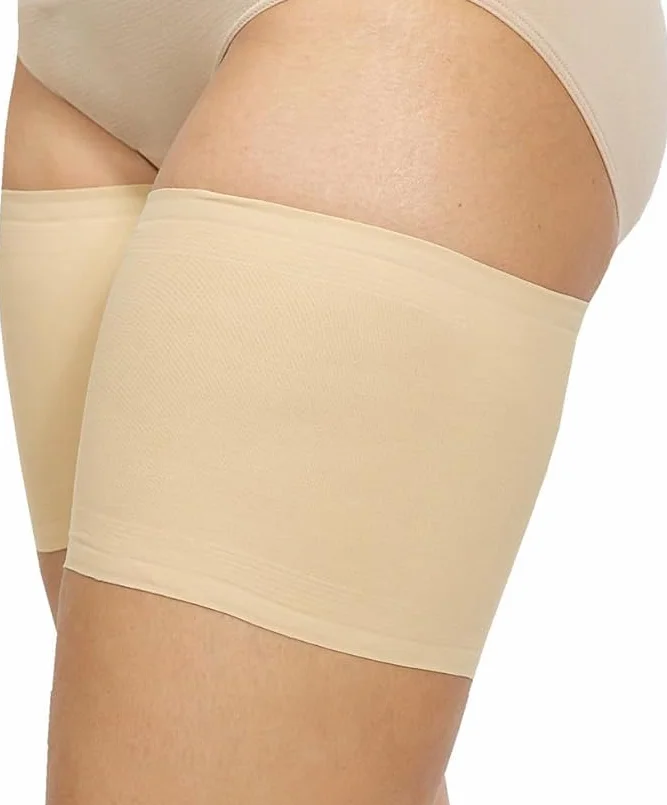 Fascia elastica anti-sfregamento per cosce con fodera in silicone antiscivolo