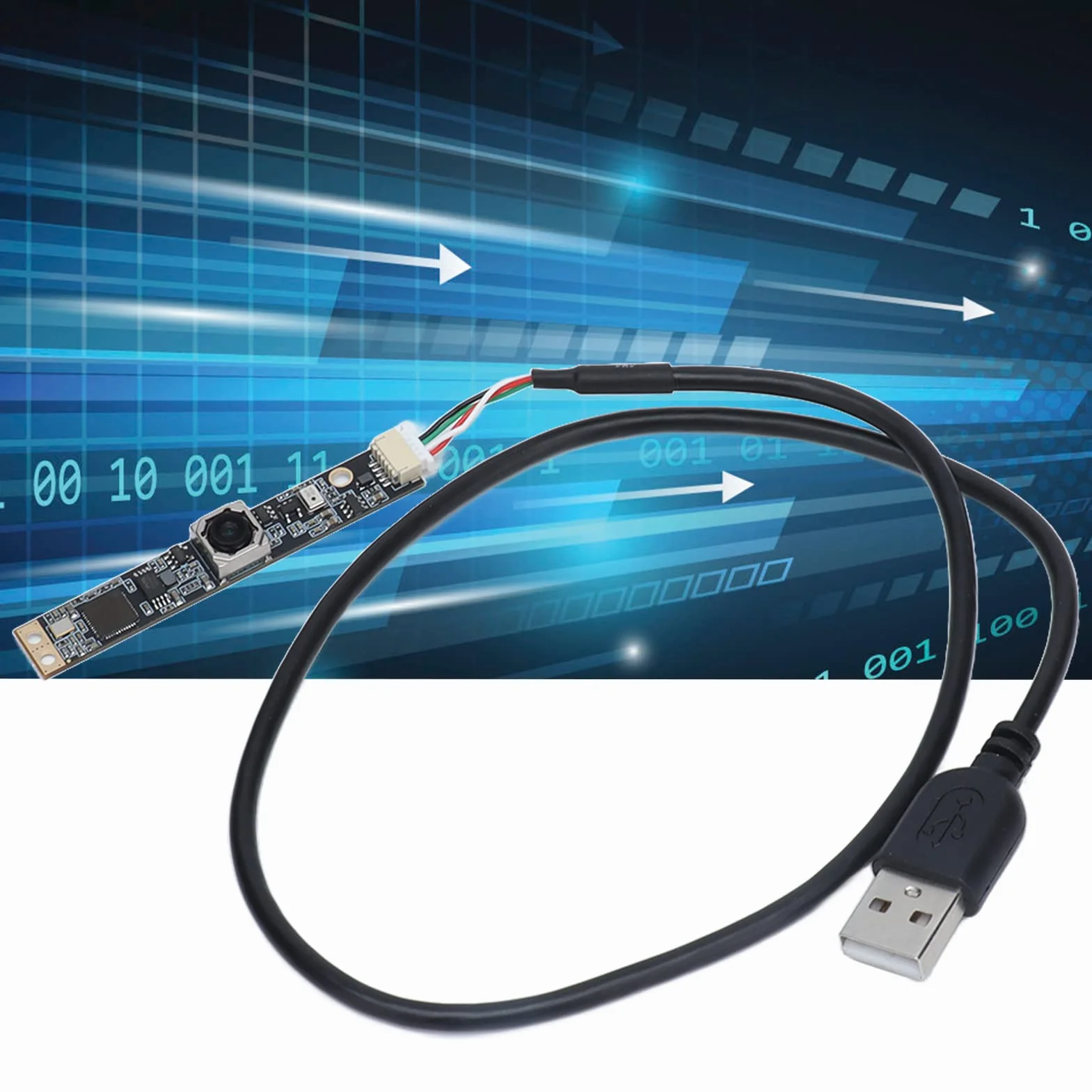 Scheda webcam USB2.0, modulo fotocamera MJPG YUY2 Distanza focale 2,4 mm Chip IMX179 portatile per computer desktop per notebook