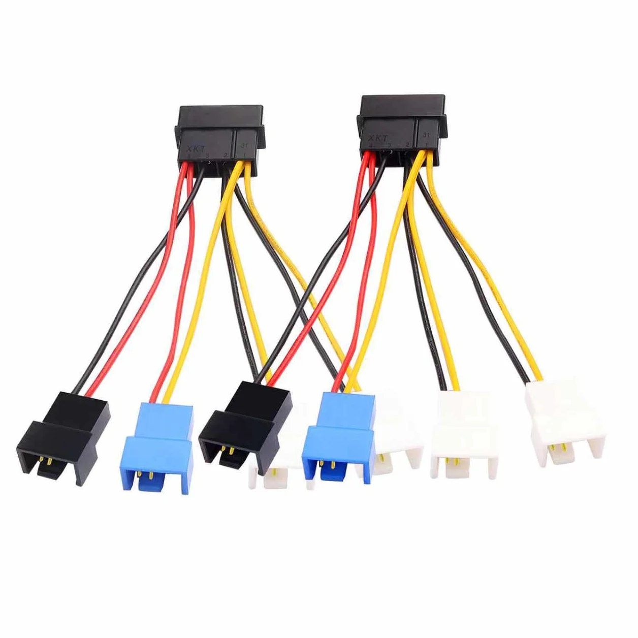 Splitter cavi controllo ventola 4 poli 4/3 pin 3 impostazioni velocità 12V/7V/5V computer