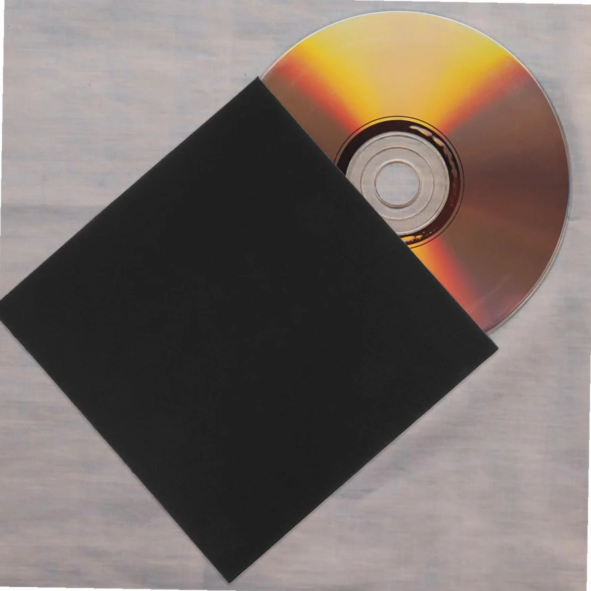 Cabilock Custodia per CD in Cartone Nero 12 Pezzi, Porta CD e Dvd Resistente Design Compatto, Organizer Multifunzionale per Biglietti di Nozze e Documenti, Protezione Sicura e Trasporto