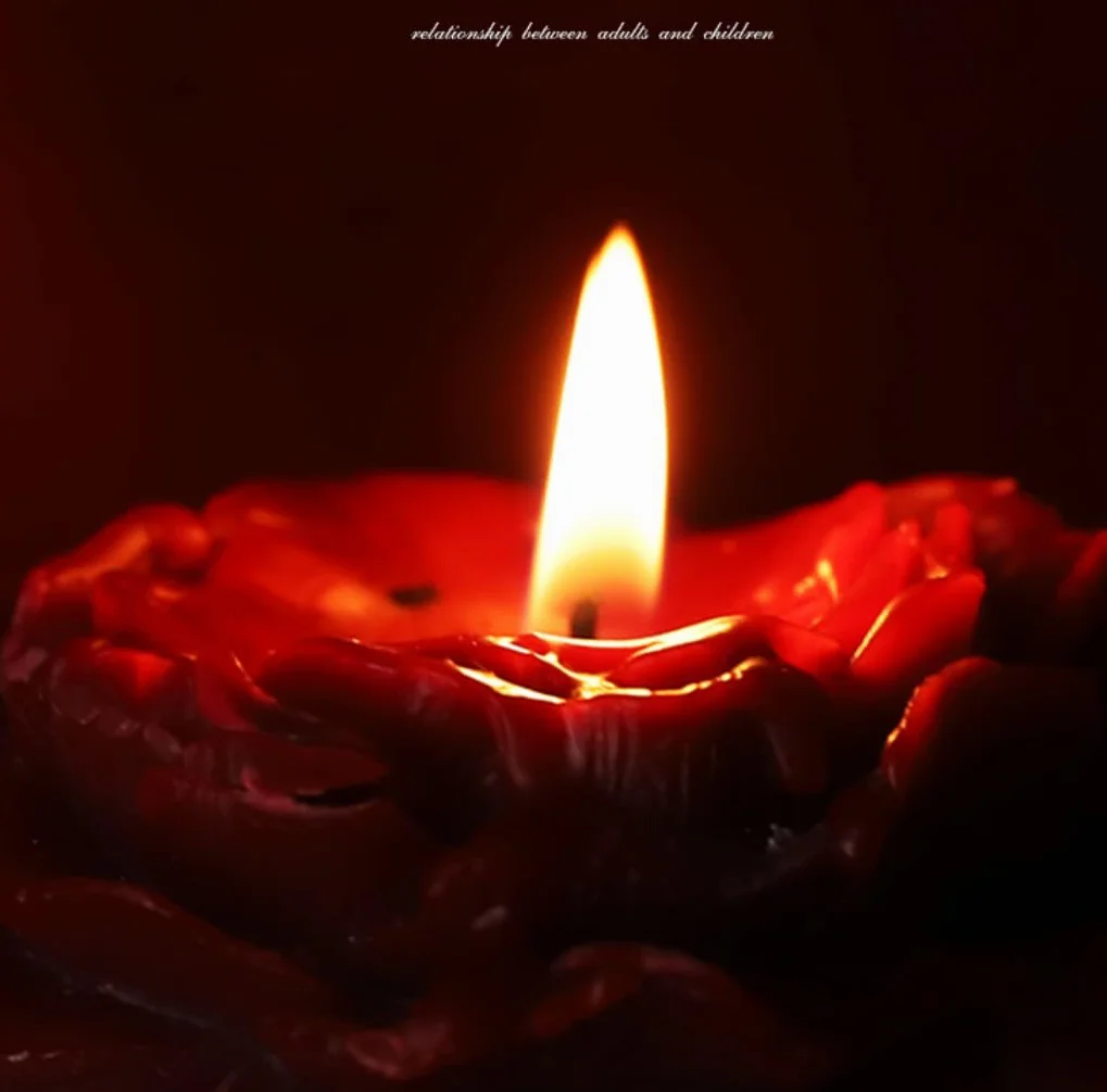 Candela a bassa temperatura a forma di rosa per San Valentino, decorazione casa