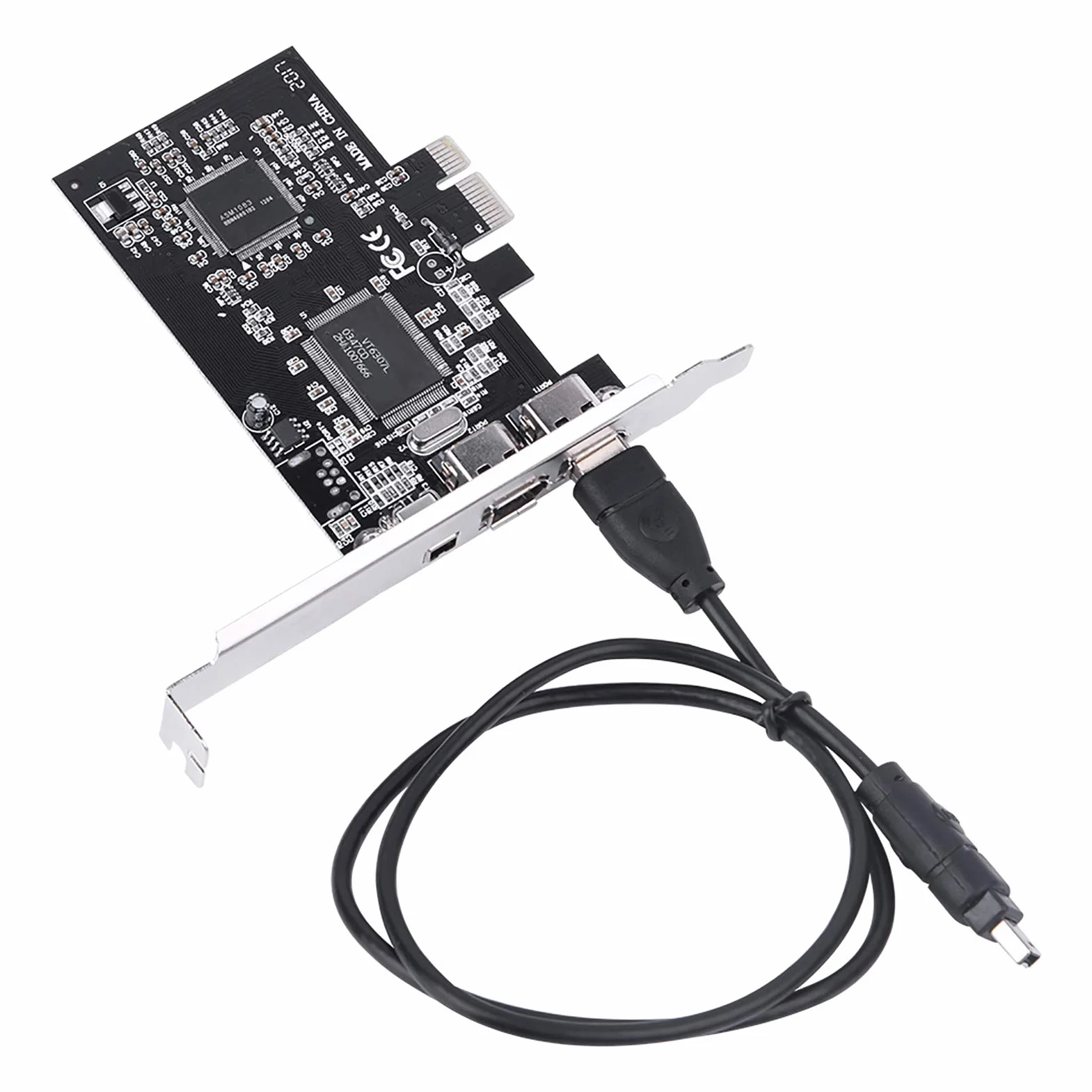 Scheda PCI-Express, controller PCI-E FireWire 1394a IEEE 1394 con cavo Firewire Cavo controller 800Mbps - 1394-1995 per bus seriale ad alte prestazioni