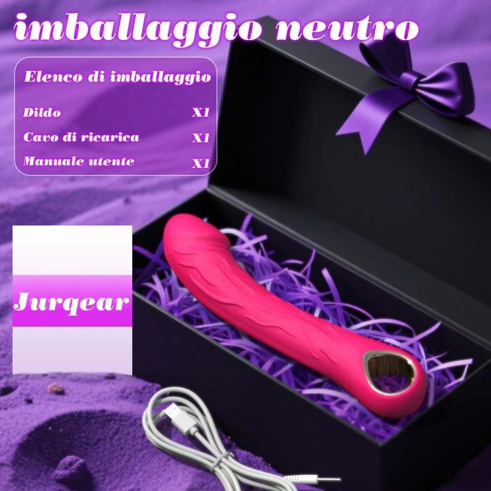 Sexytoysys Vibratore per Donna Clitoride 10 Modalità Dildo Realistico Stimolatore