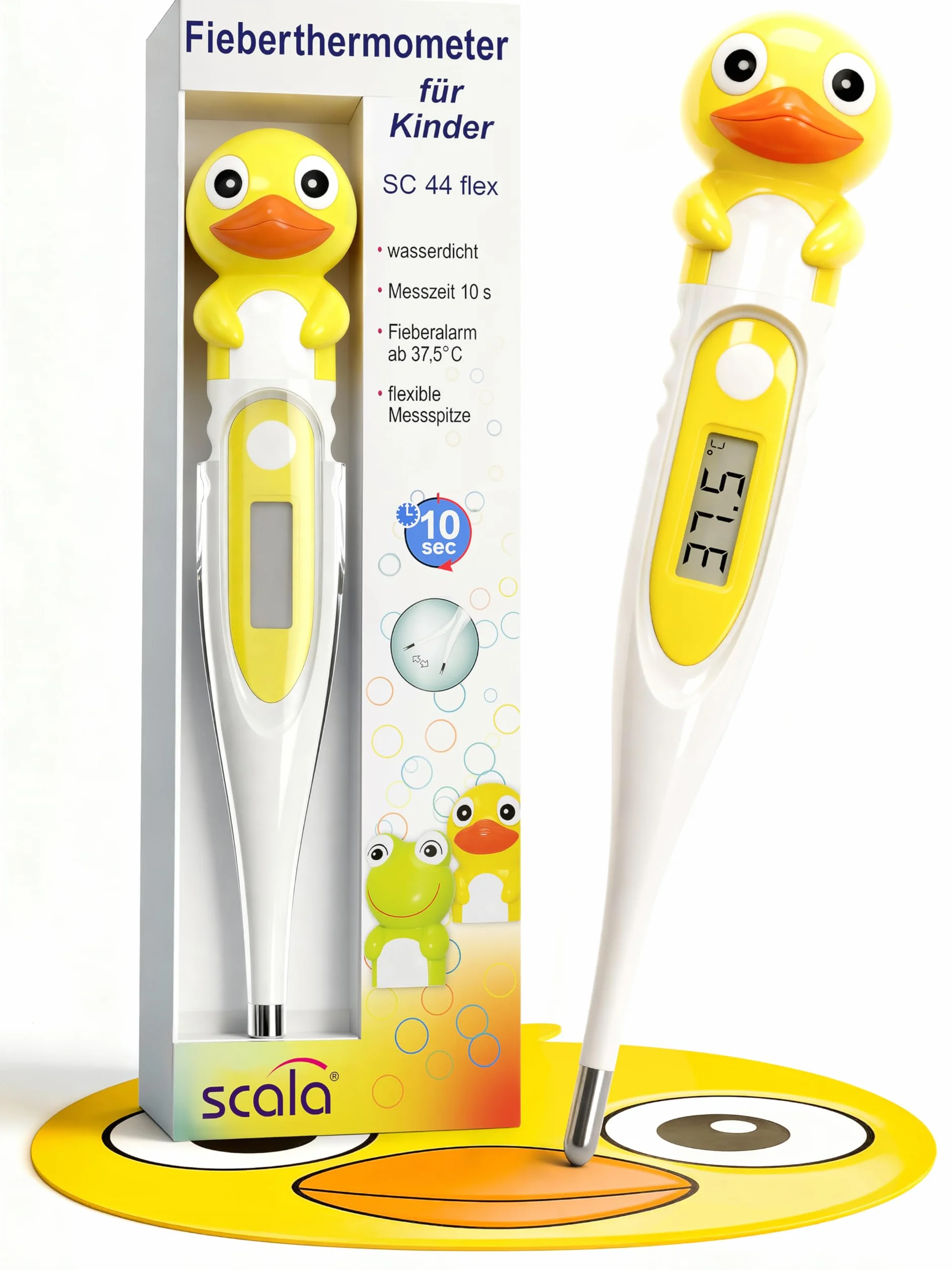 Termometro digitale SC 44 flex anatra bianca per bambini e neonati