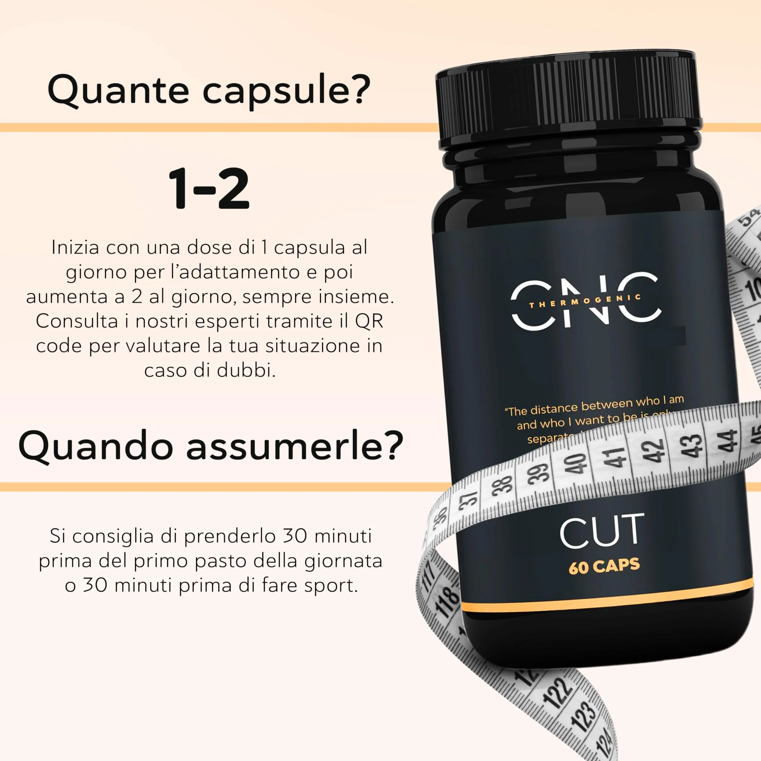 Natural Keto Brucia Grassi Potenti Veloci CUT – Dimagrante Forte Veloce Donna, Integratore con L-Carnitina Carnipure, Garcinia, Curcuma e Tè Verde