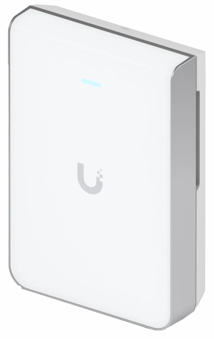 Ubiquiti U7-PRO-WALL UniFi Access Point WiFi 7 Tri-Band 2.4/5/6 GHz, 2.5 GbE, Montaggio a Parete, PoE+, Bianco