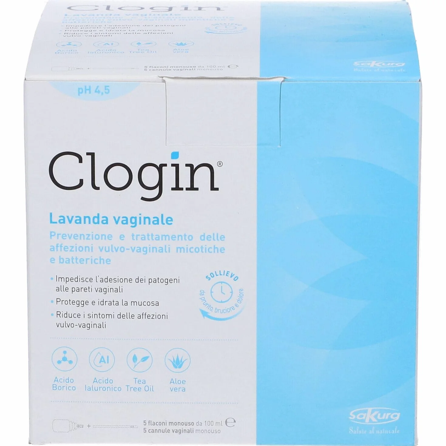CLOGIN Lavanda Vaginale 5 Flaconi 100ML
